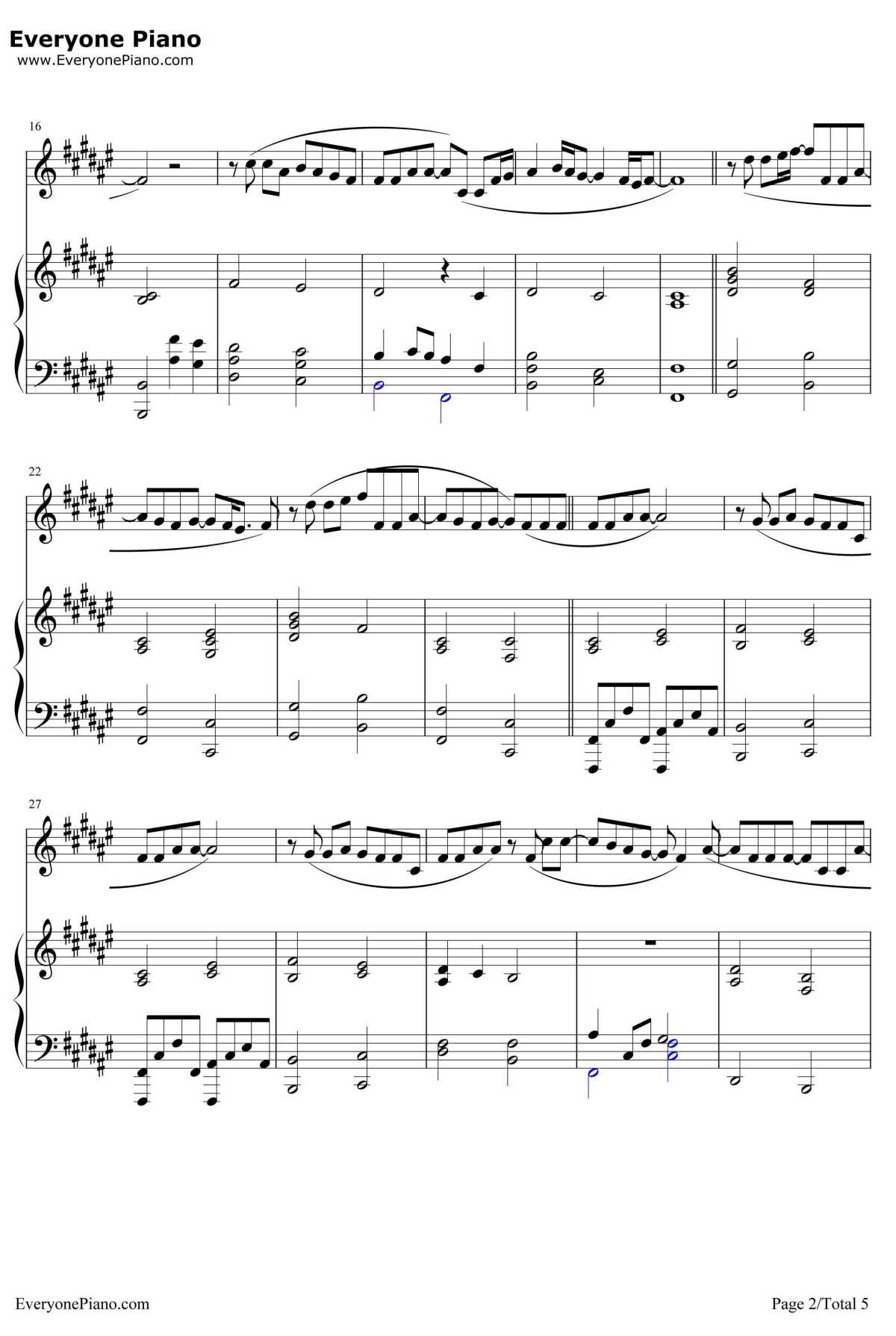 Supermarket Flowers钢琴谱-EdSheeran2