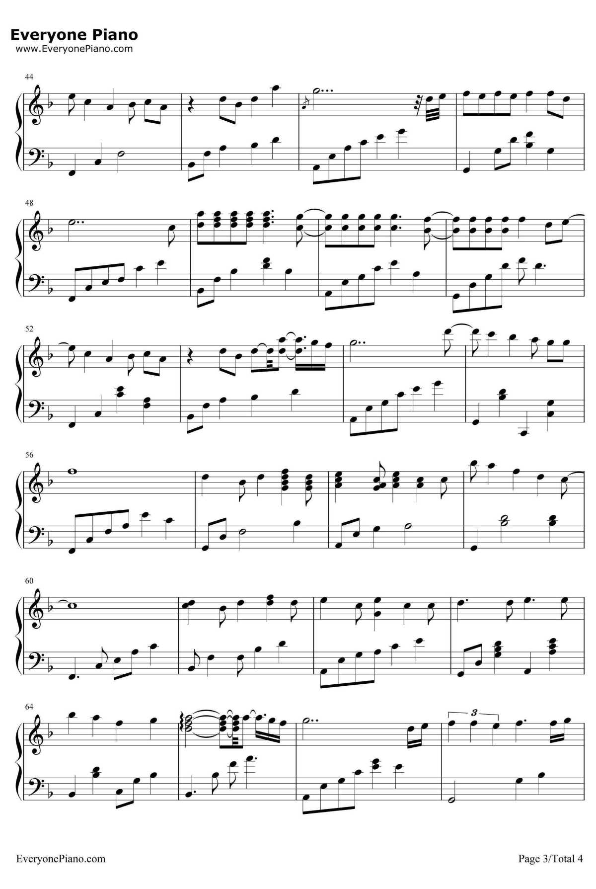 Loving You钢琴谱-MinnieRiperton蜜妮莱普顿-爱上你3