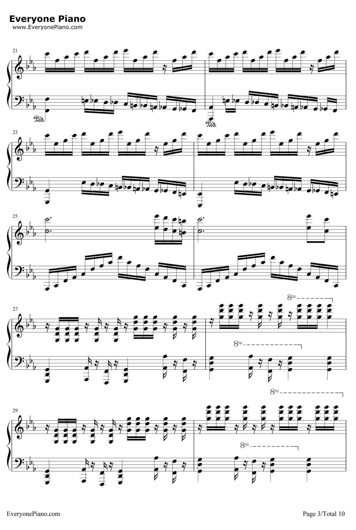 Victory钢琴谱-马克西姆3