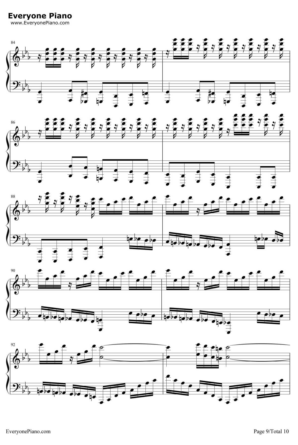 Victory钢琴谱-马克西姆9