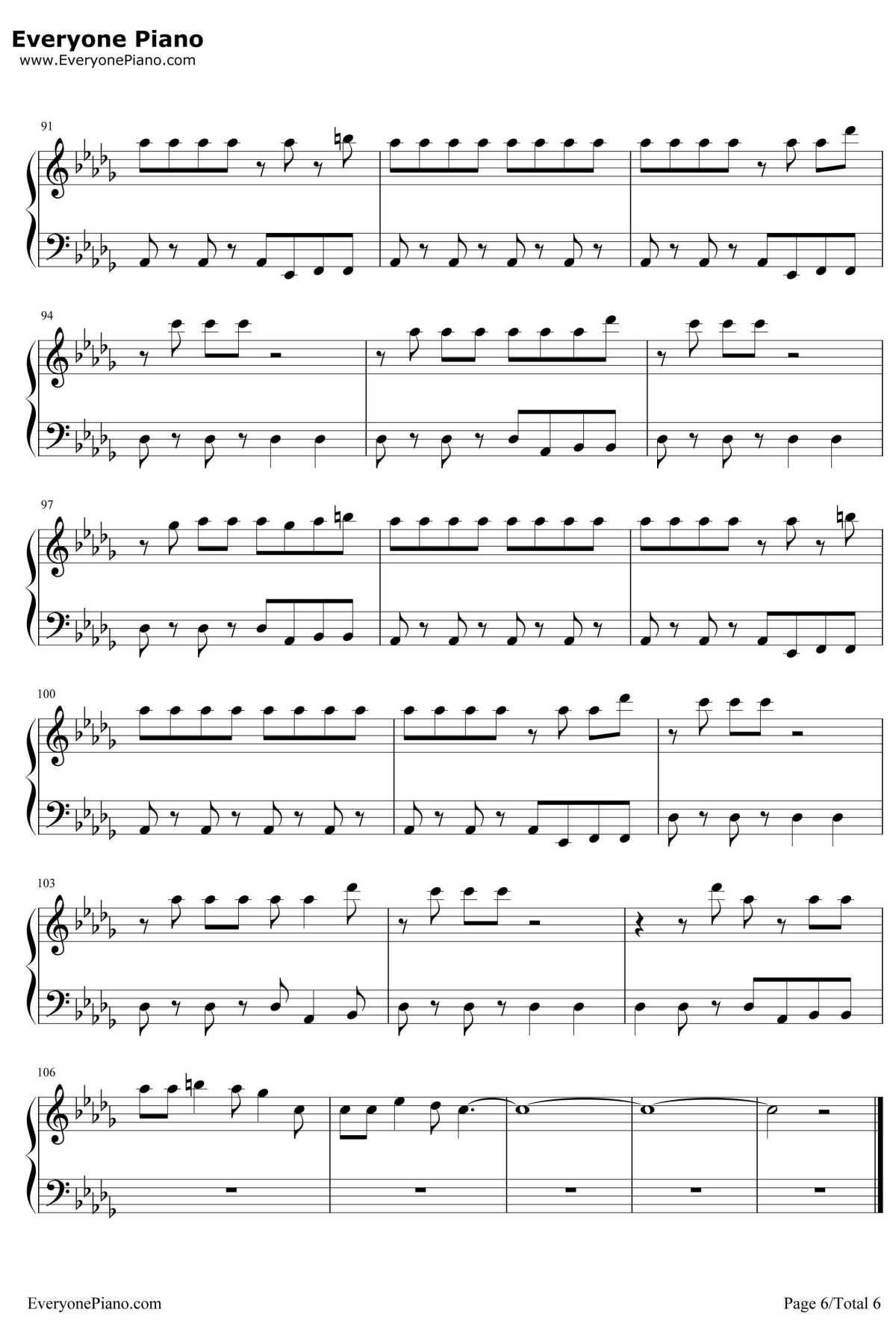 Bad Liar钢琴谱-SelenaGomez6