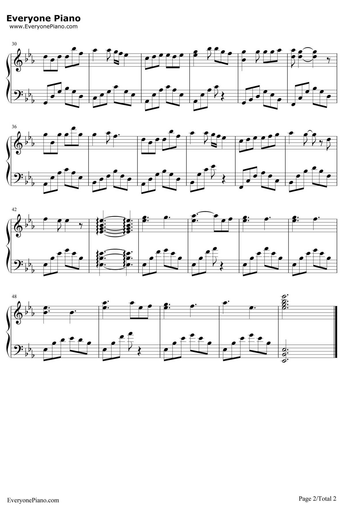 走在冷风中钢琴谱-刘思涵-走在冷风中2