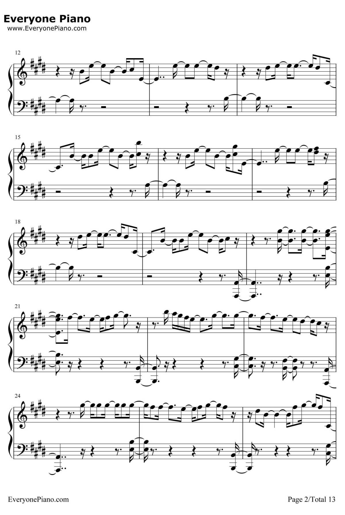 Scared To Be Lonely钢琴谱-MartinGarrixDuaLipa2