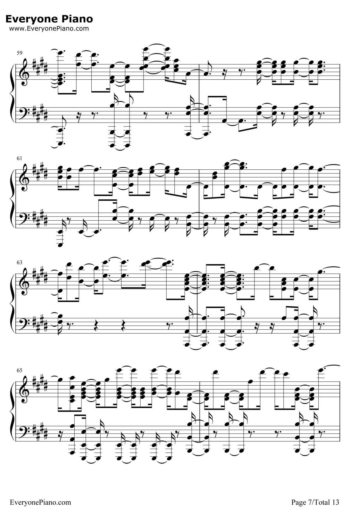 Scared To Be Lonely钢琴谱-MartinGarrixDuaLipa7