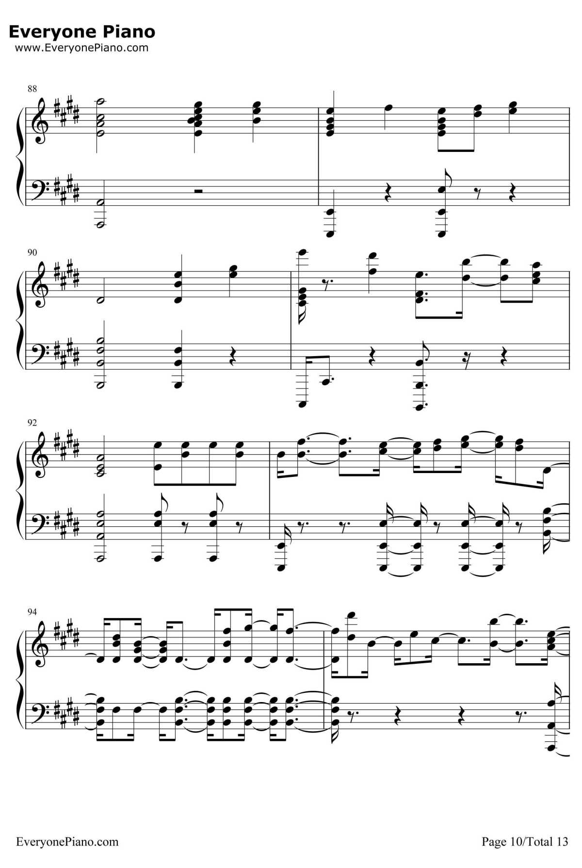 Scared To Be Lonely钢琴谱-MartinGarrixDuaLipa10