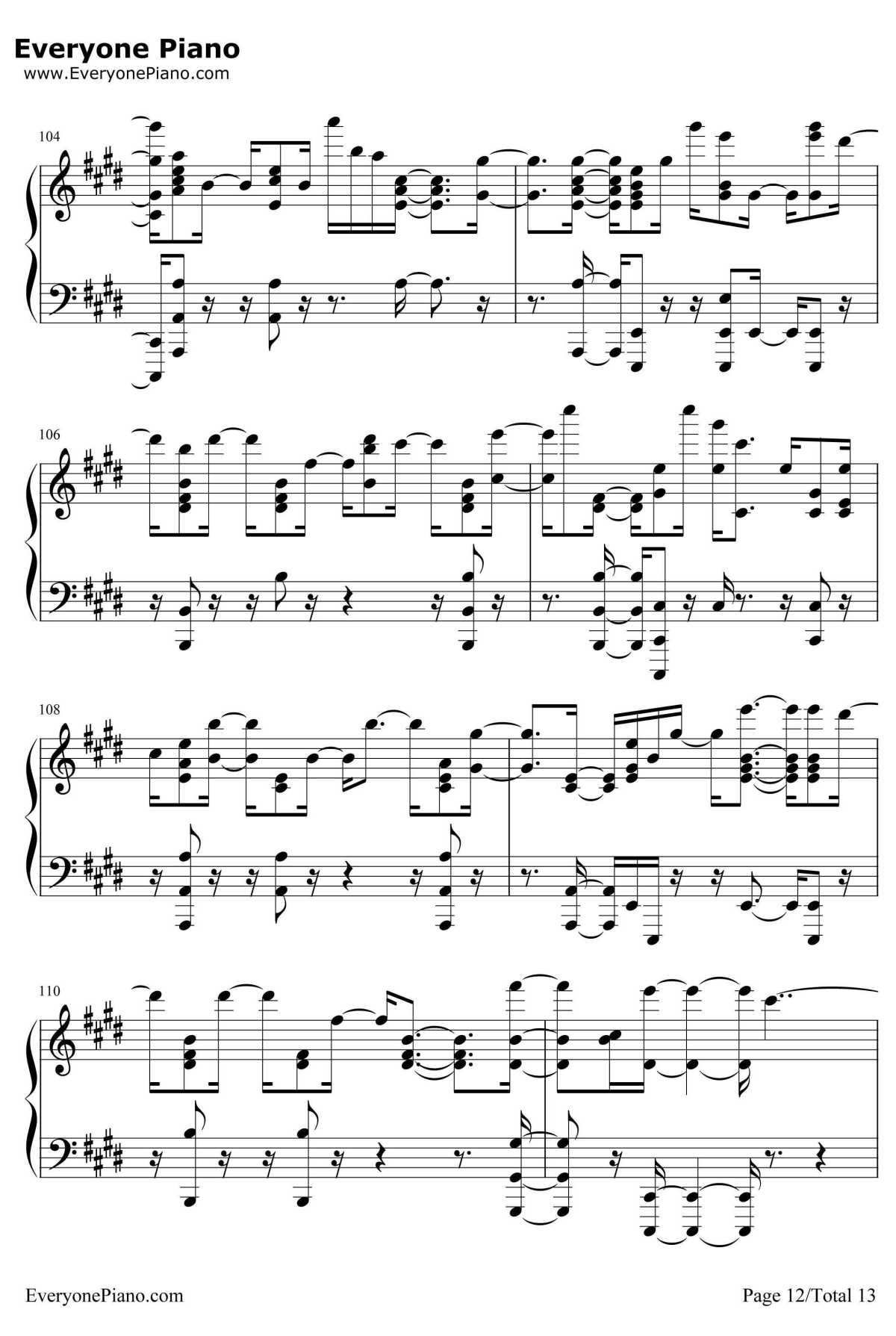 Scared To Be Lonely钢琴谱-MartinGarrixDuaLipa12