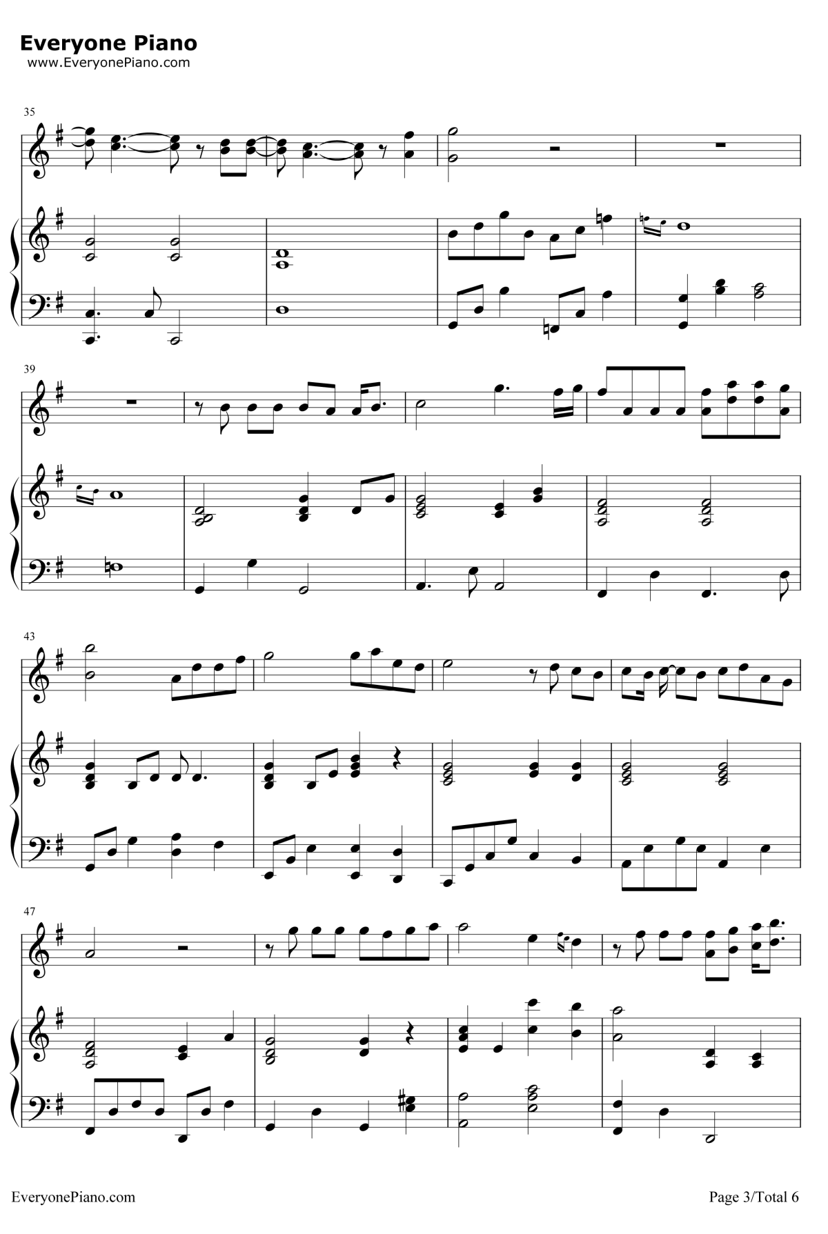 手心的蔷薇钢琴谱-林俊杰邓紫棋3