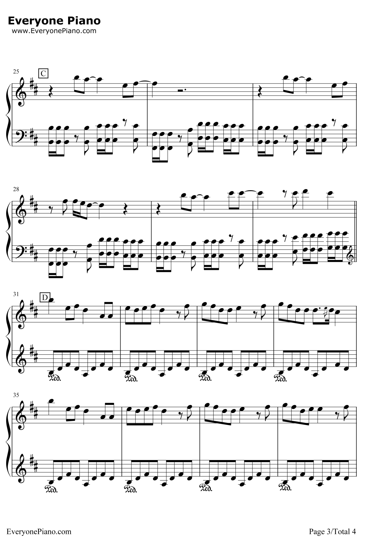 Super Star钢琴谱-S.H.E3