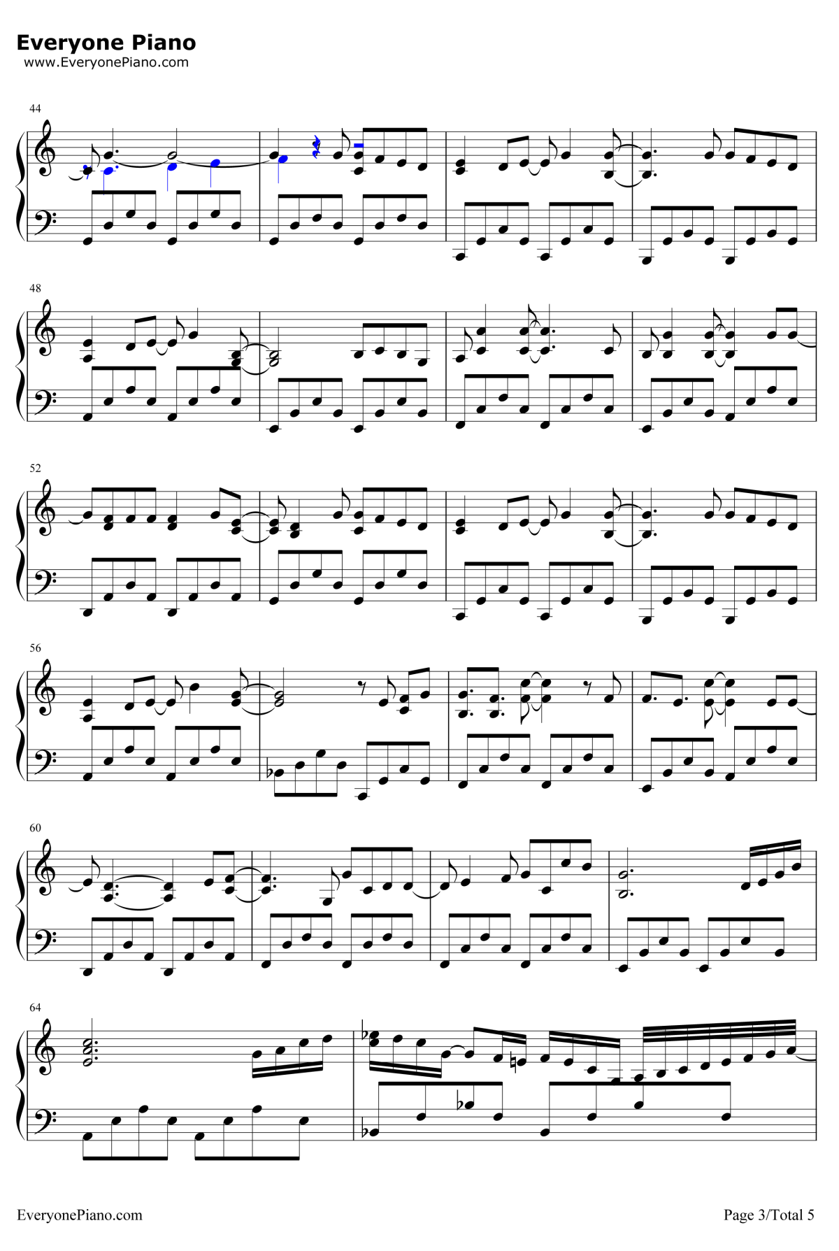 我的宣言钢琴谱--周柏豪3