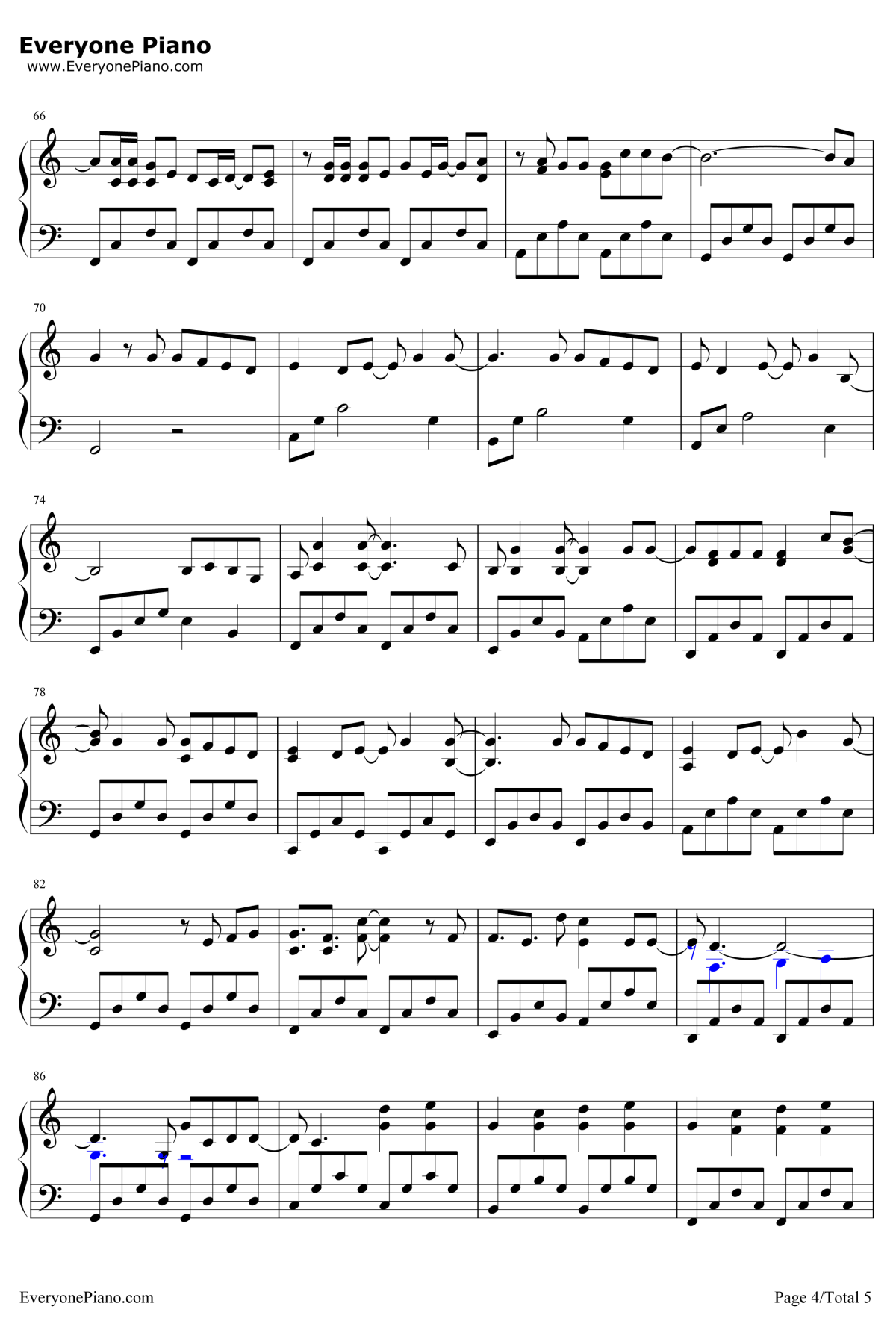 我的宣言钢琴谱--周柏豪4