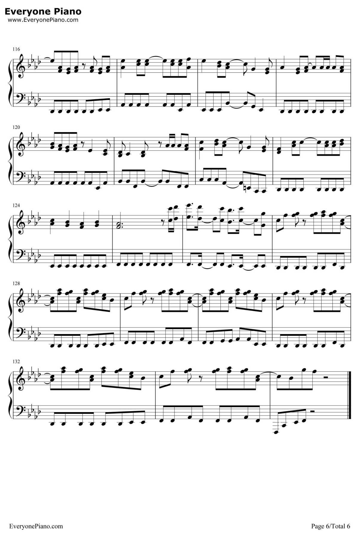 罗密欧与灰姑娘钢琴谱-doriko-镜音双子6