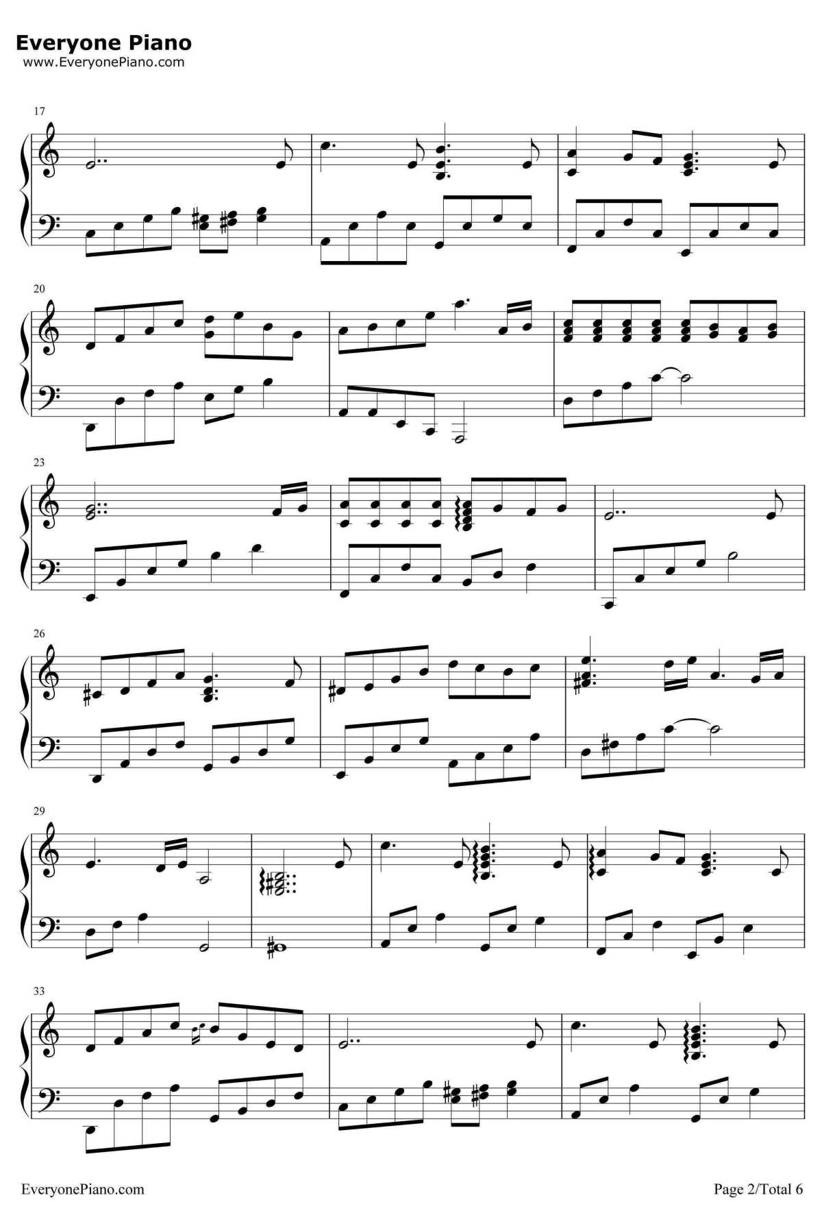 更替的四季钢琴谱-久石让JoeHisaishi宫崎骏-ChangingoftheSeasons2