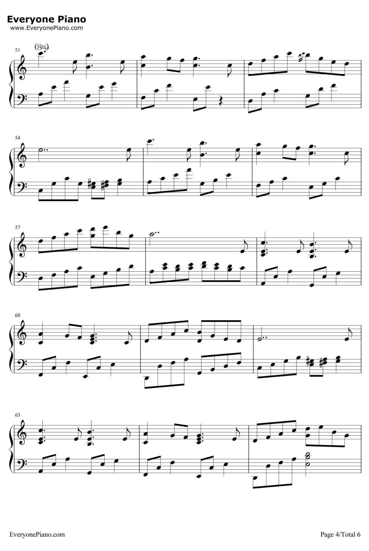 更替的四季钢琴谱-久石让JoeHisaishi宫崎骏-ChangingoftheSeasons4