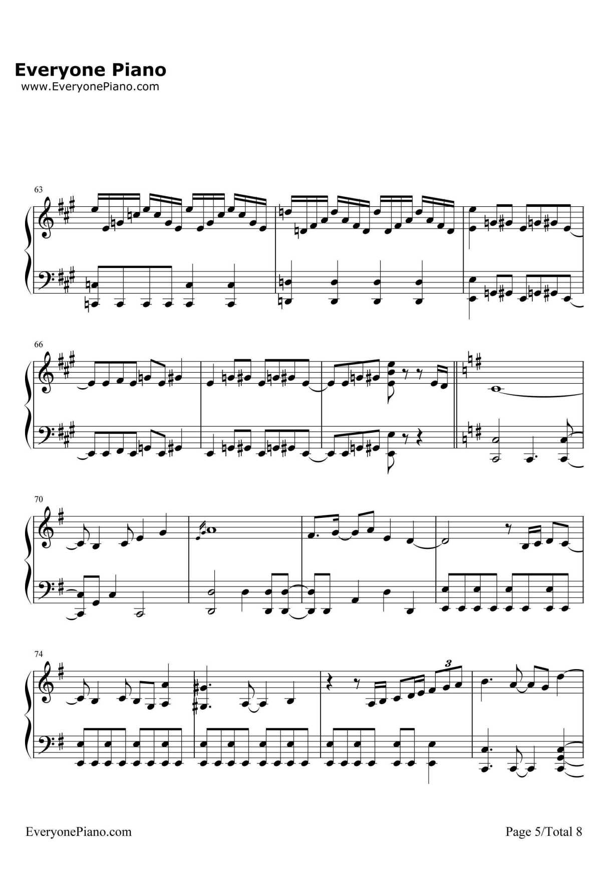 Butter Fly钢琴谱-和田光司-数码宝贝大冒险主题曲5