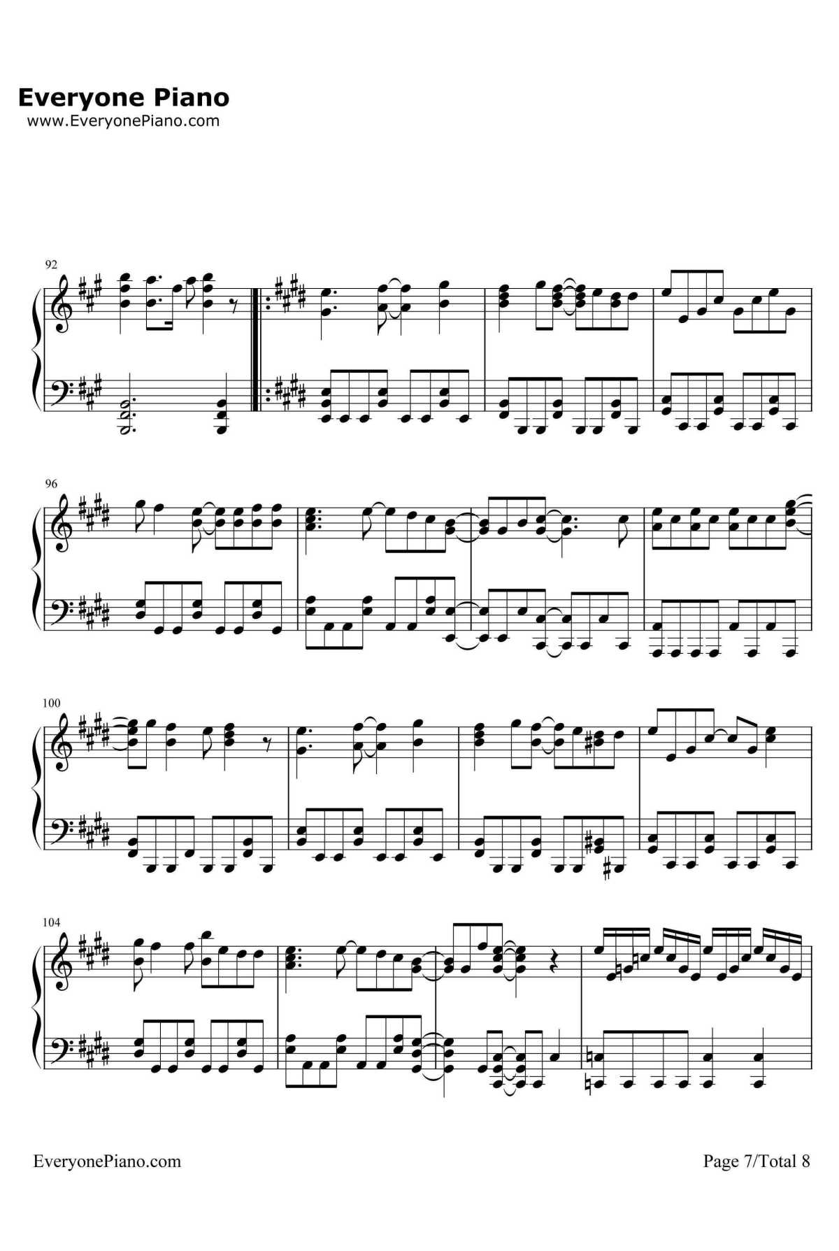 Butter Fly钢琴谱-和田光司-数码宝贝大冒险主题曲7