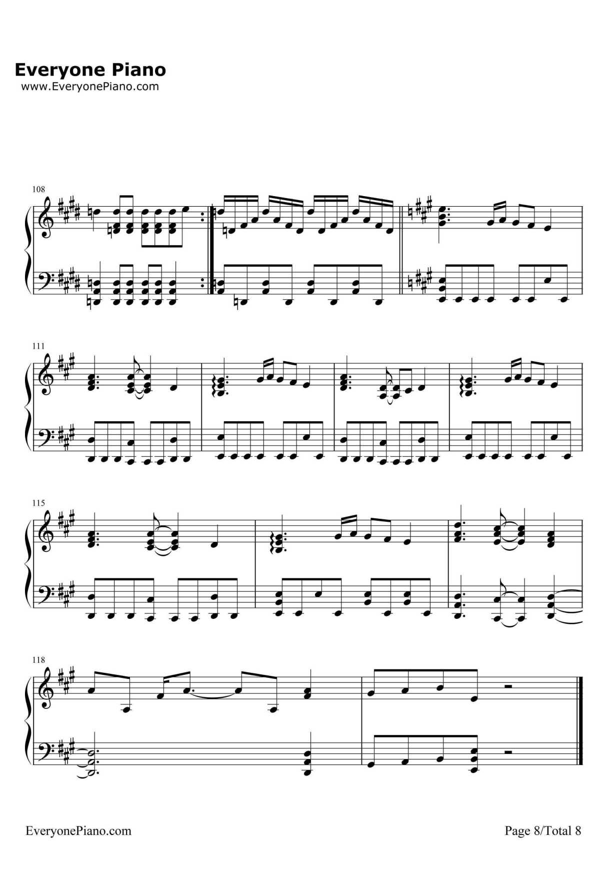 Butter Fly钢琴谱-和田光司-数码宝贝大冒险主题曲8