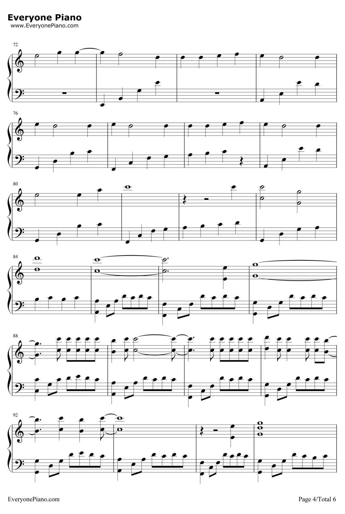 Shadow of Love钢琴谱-OLIVIA-NANA插曲4