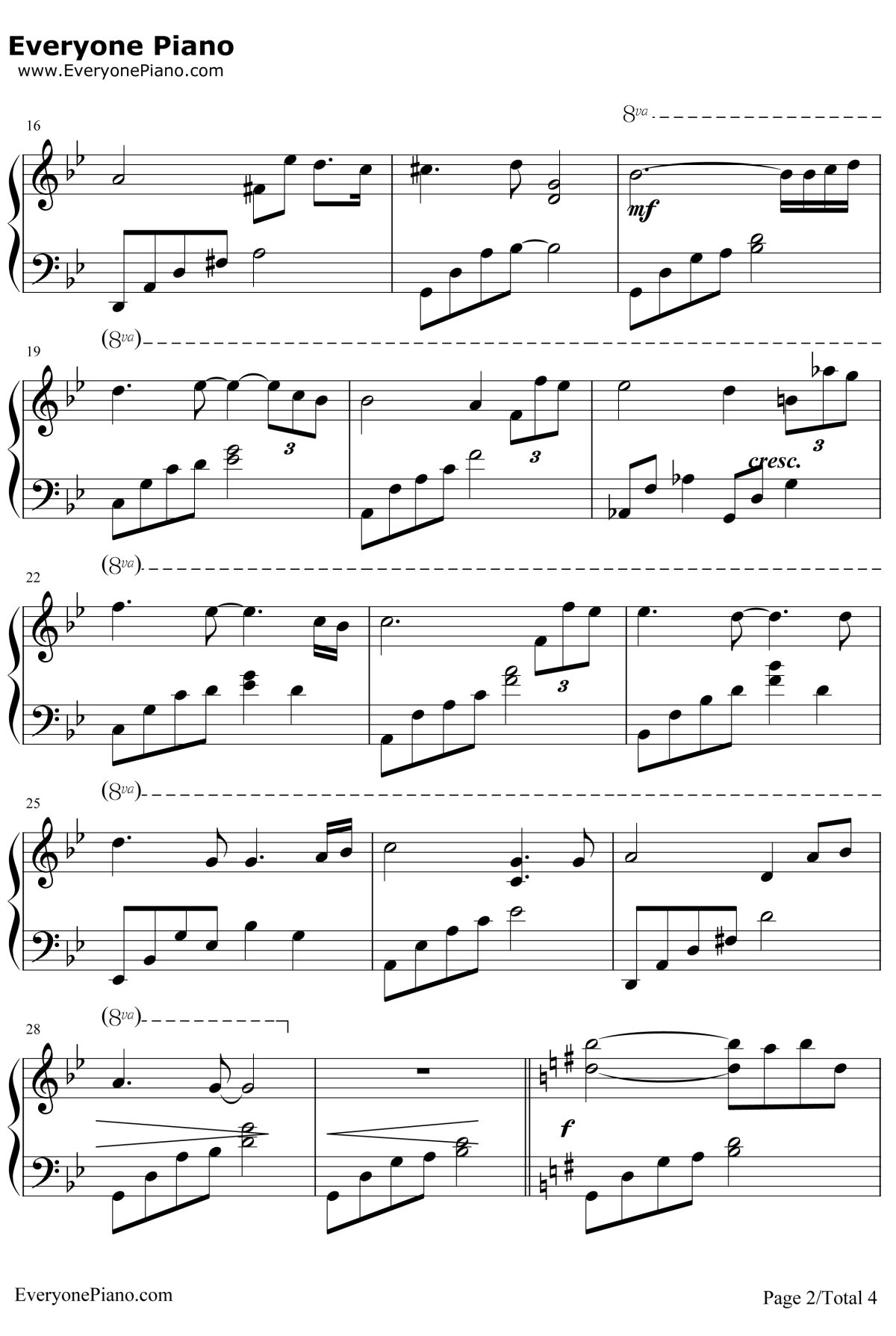 Remember钢琴谱-TheRain2