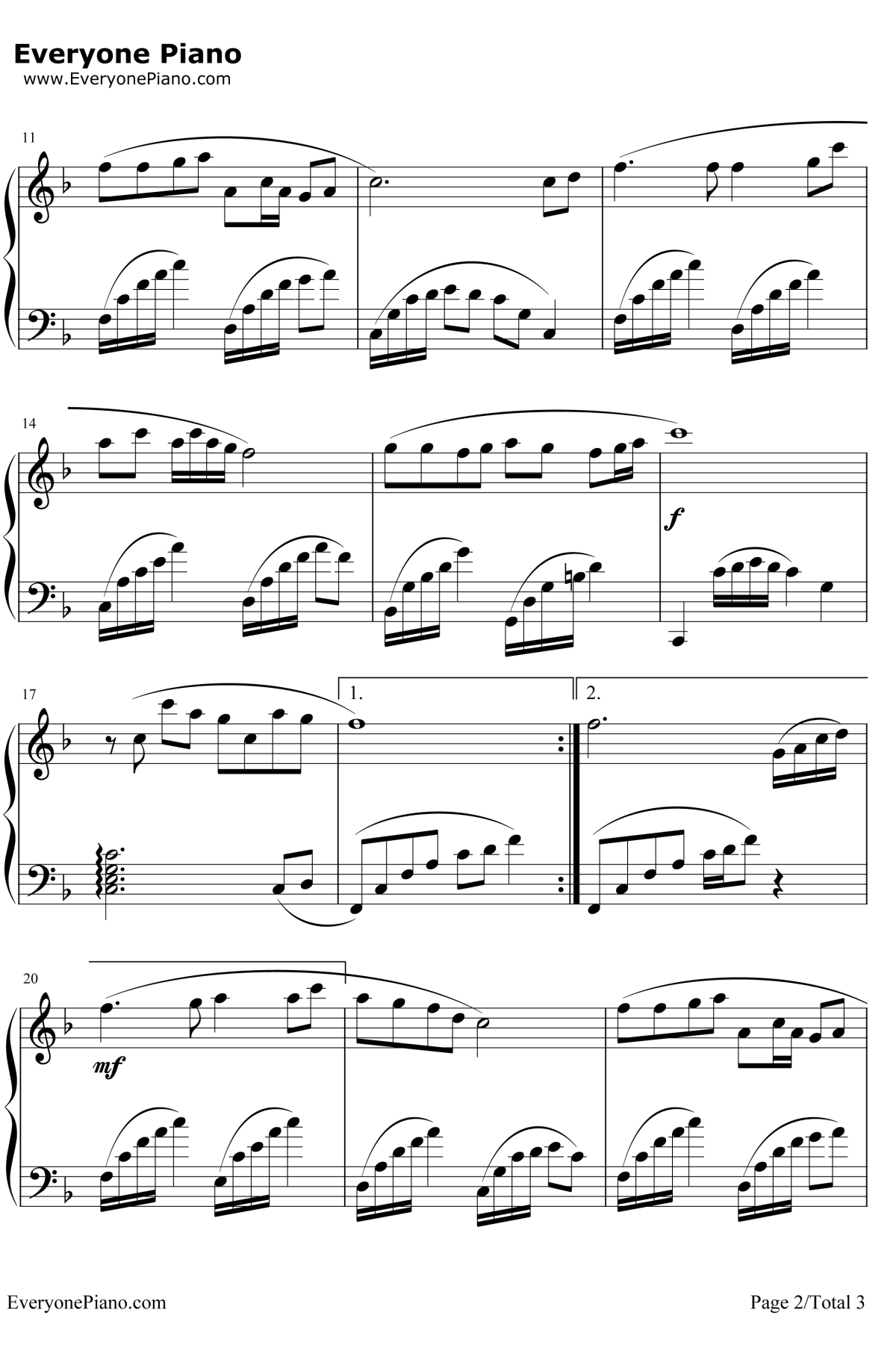 你怎么说钢琴谱--邓丽君2