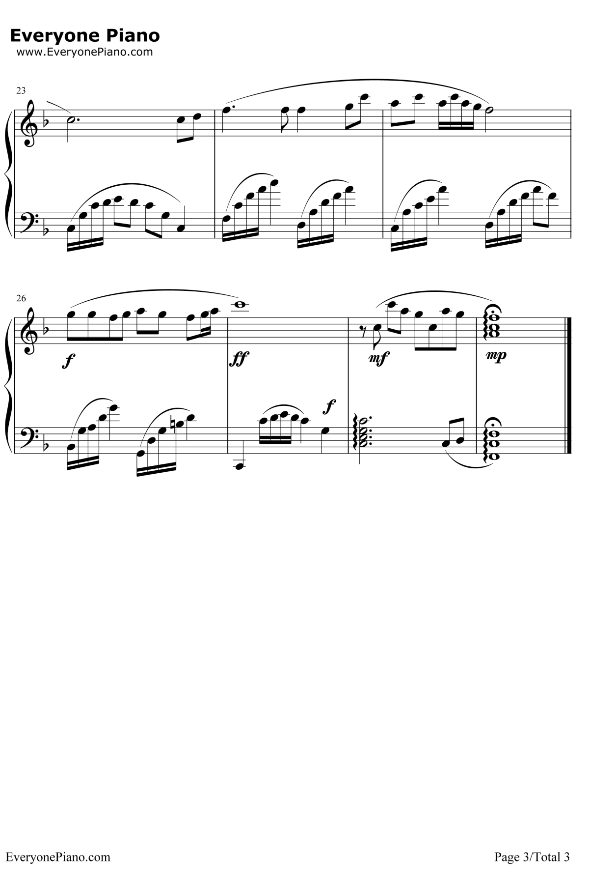 你怎么说钢琴谱--邓丽君3