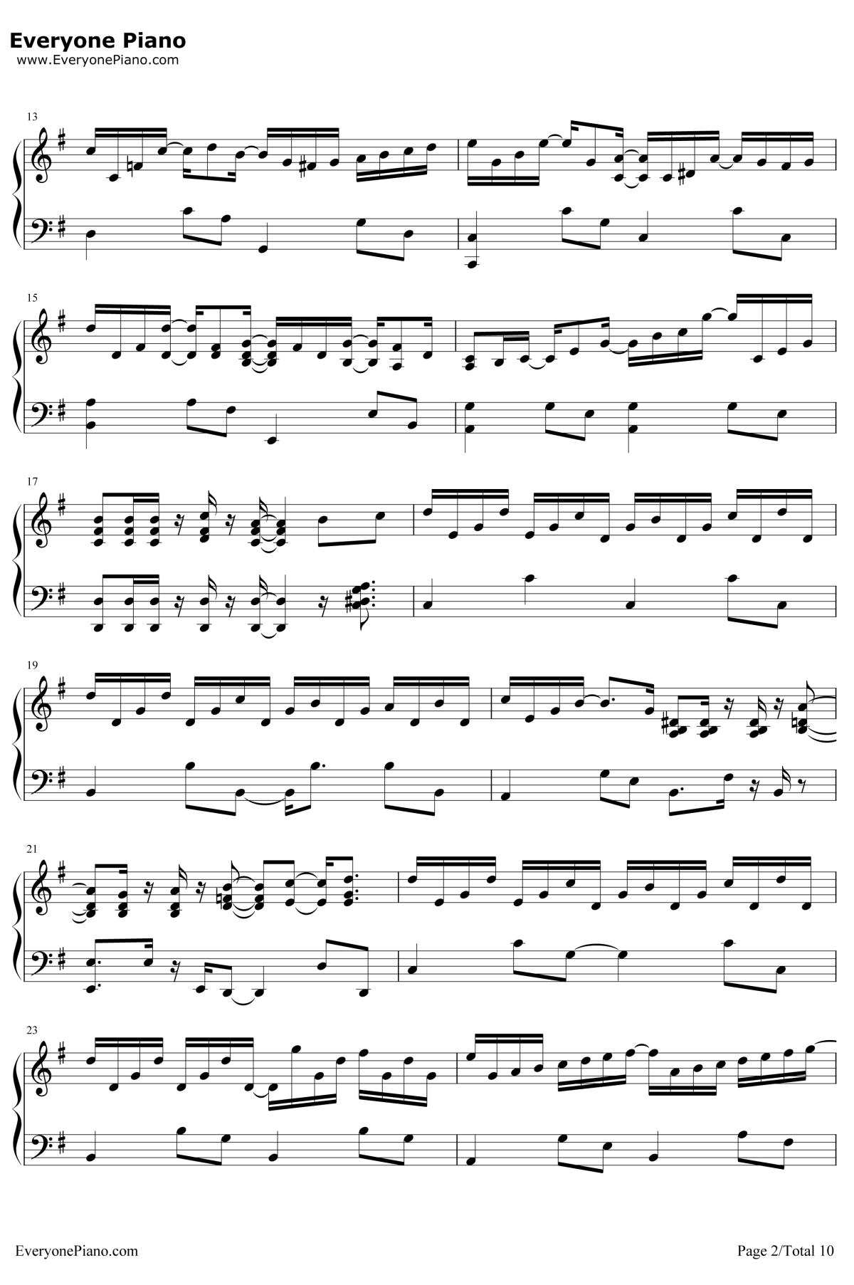 风的痕迹钢琴谱-VK克2