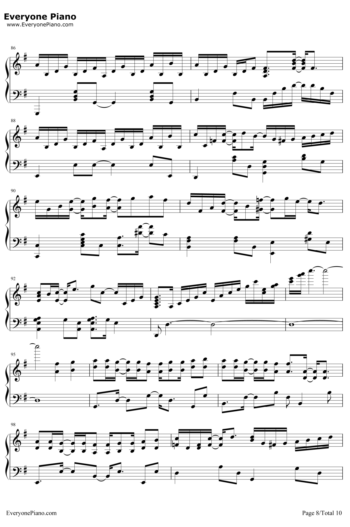 风的痕迹钢琴谱-VK克8