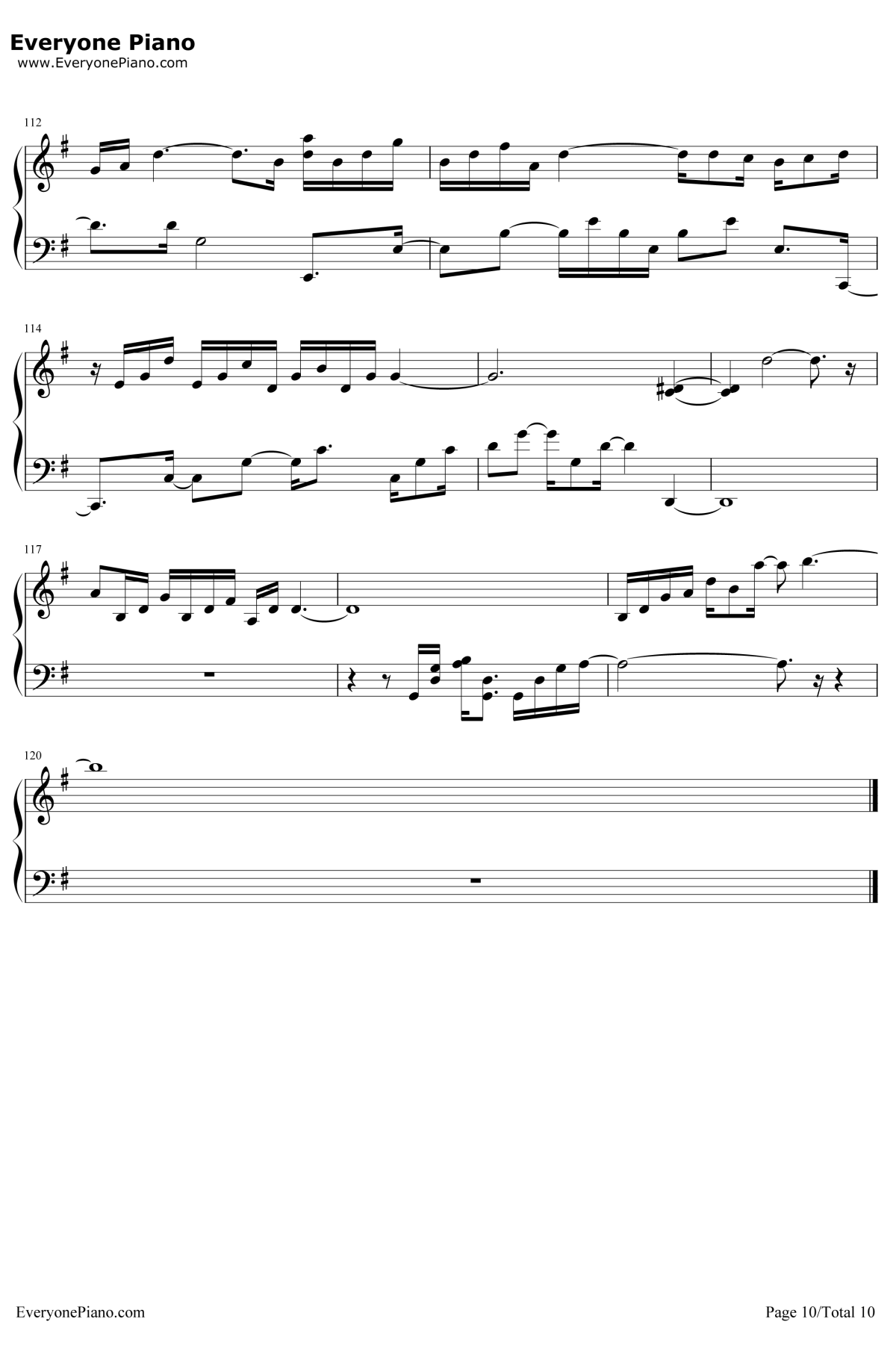 风的痕迹钢琴谱-VK克10