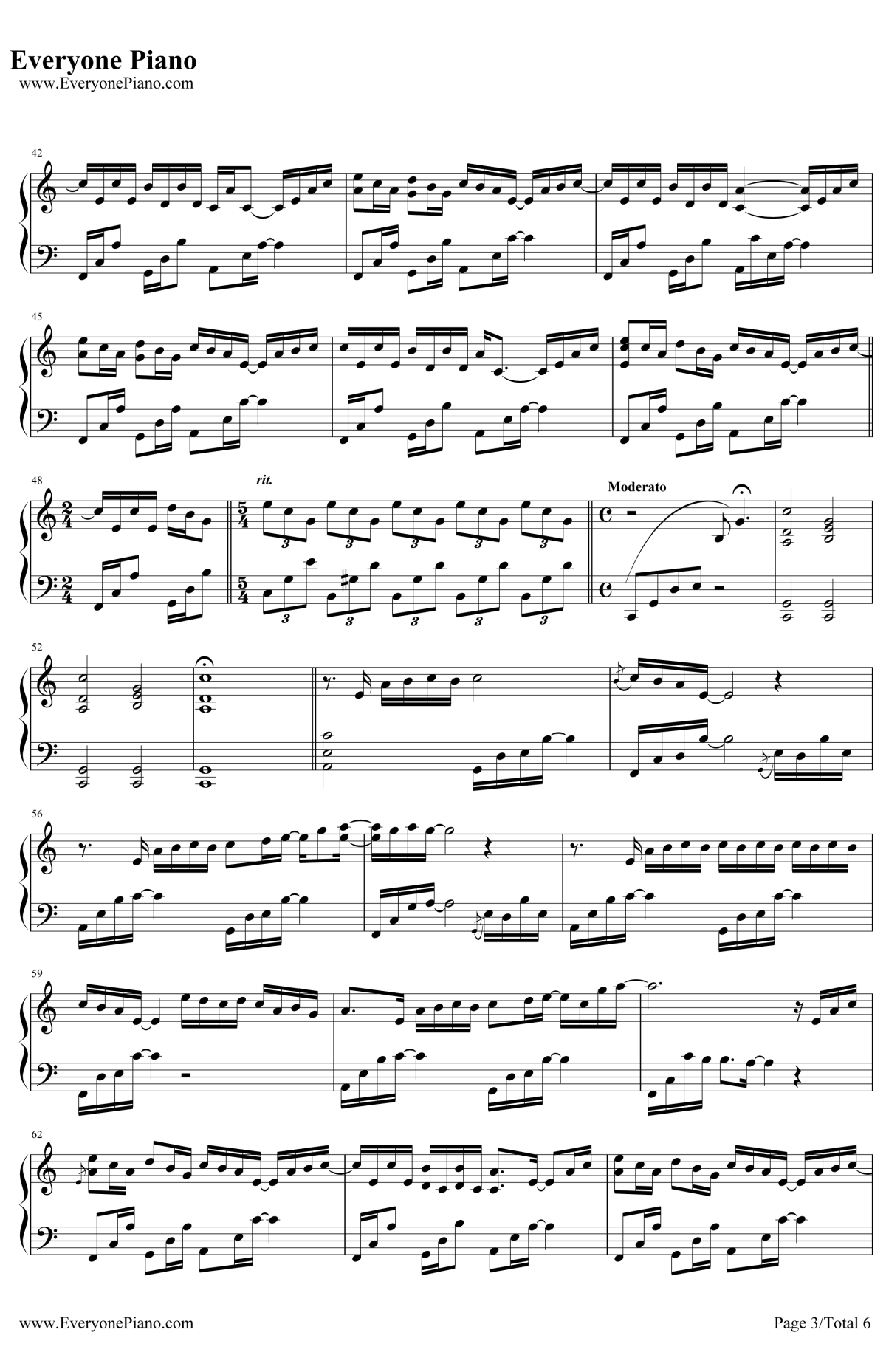 Longing Love钢琴谱-GeorgeWinston乔治温斯顿3