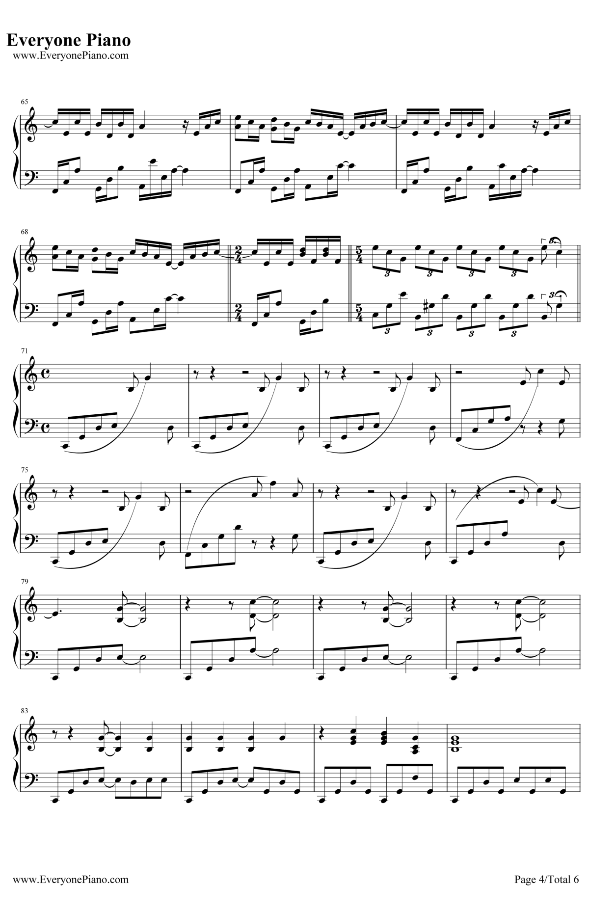 Longing Love钢琴谱-GeorgeWinston乔治温斯顿4