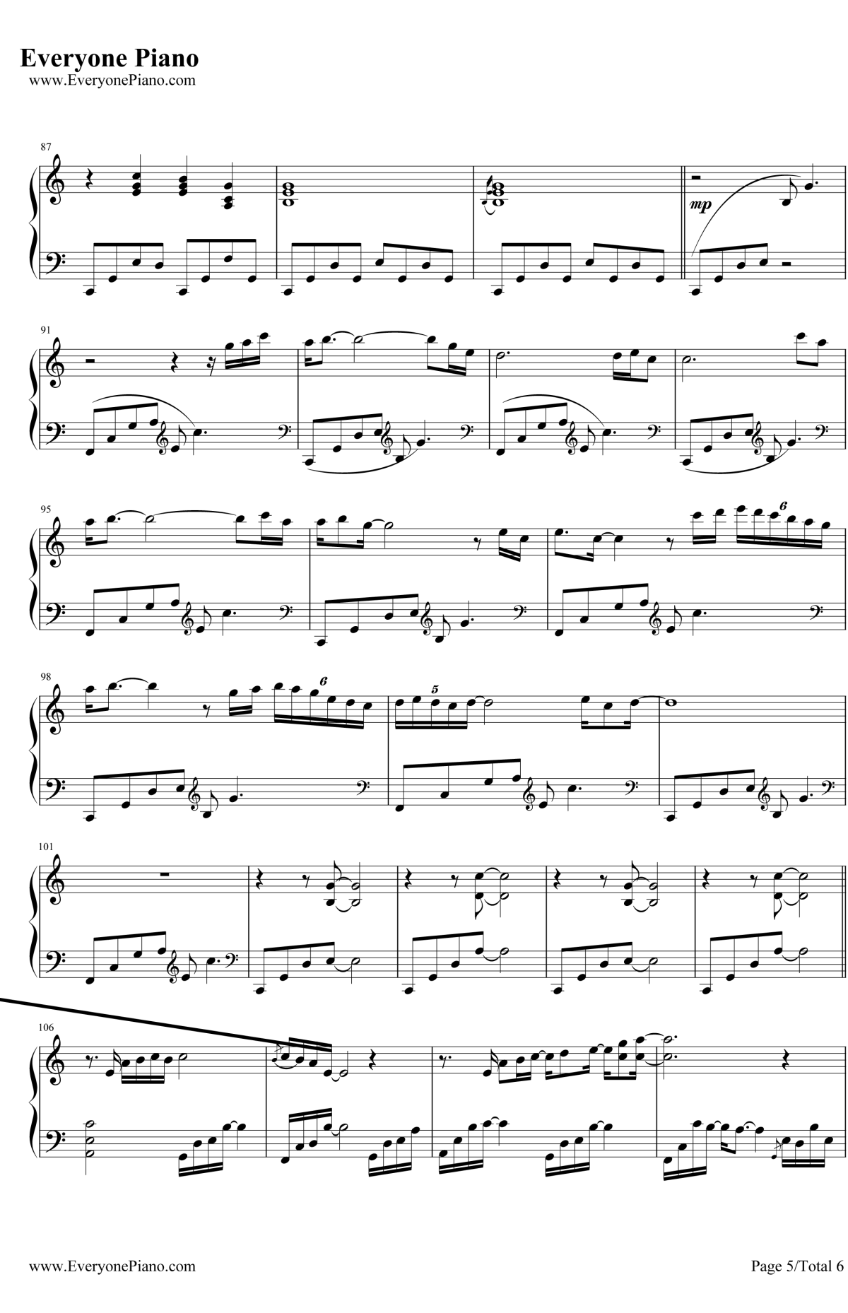 Longing Love钢琴谱-GeorgeWinston乔治温斯顿5