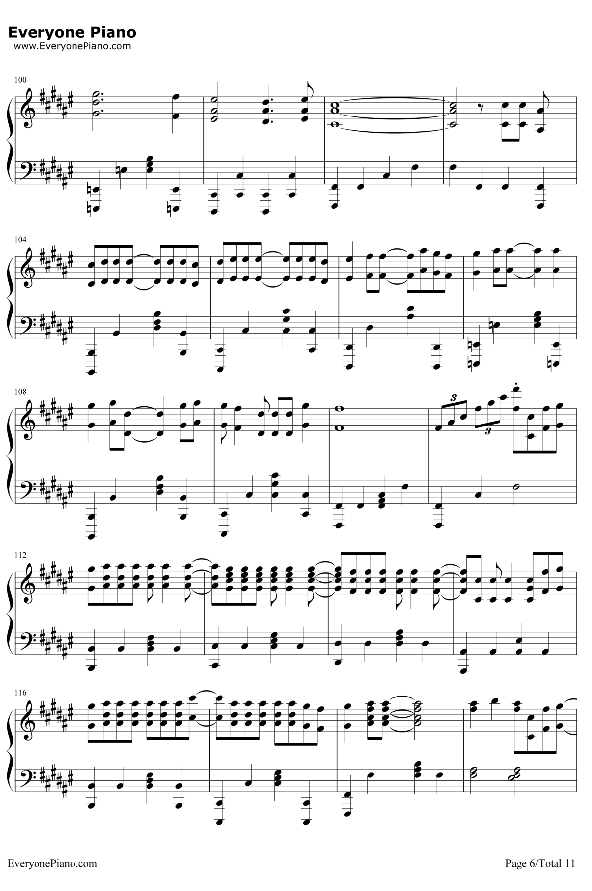 secret base君がくれたもの钢琴谱-ZONE-完美版6