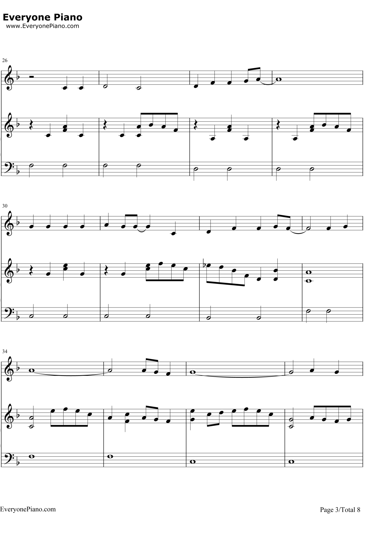 家乡的路钢琴谱-月岛雫本名阳子-侧耳倾听主题曲-宫崎骏动漫3