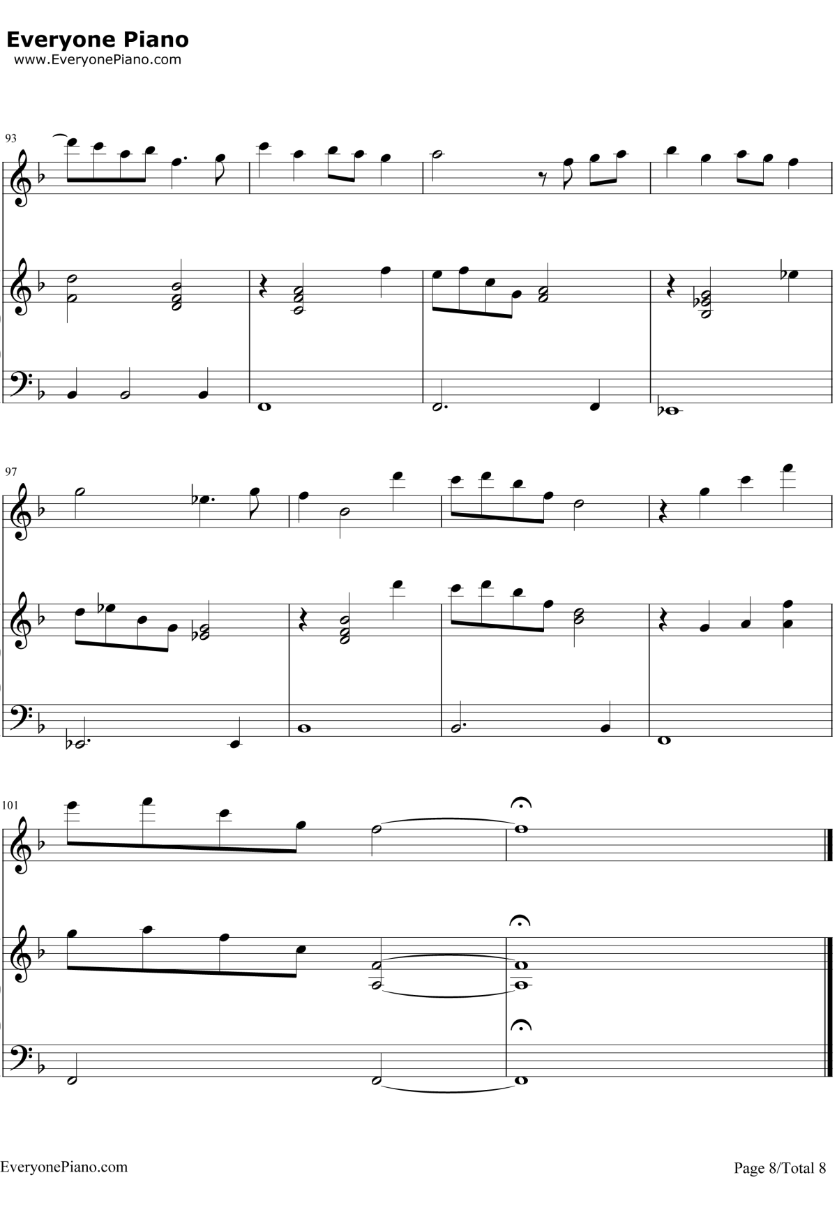 家乡的路钢琴谱-月岛雫本名阳子-侧耳倾听主题曲-宫崎骏动漫8