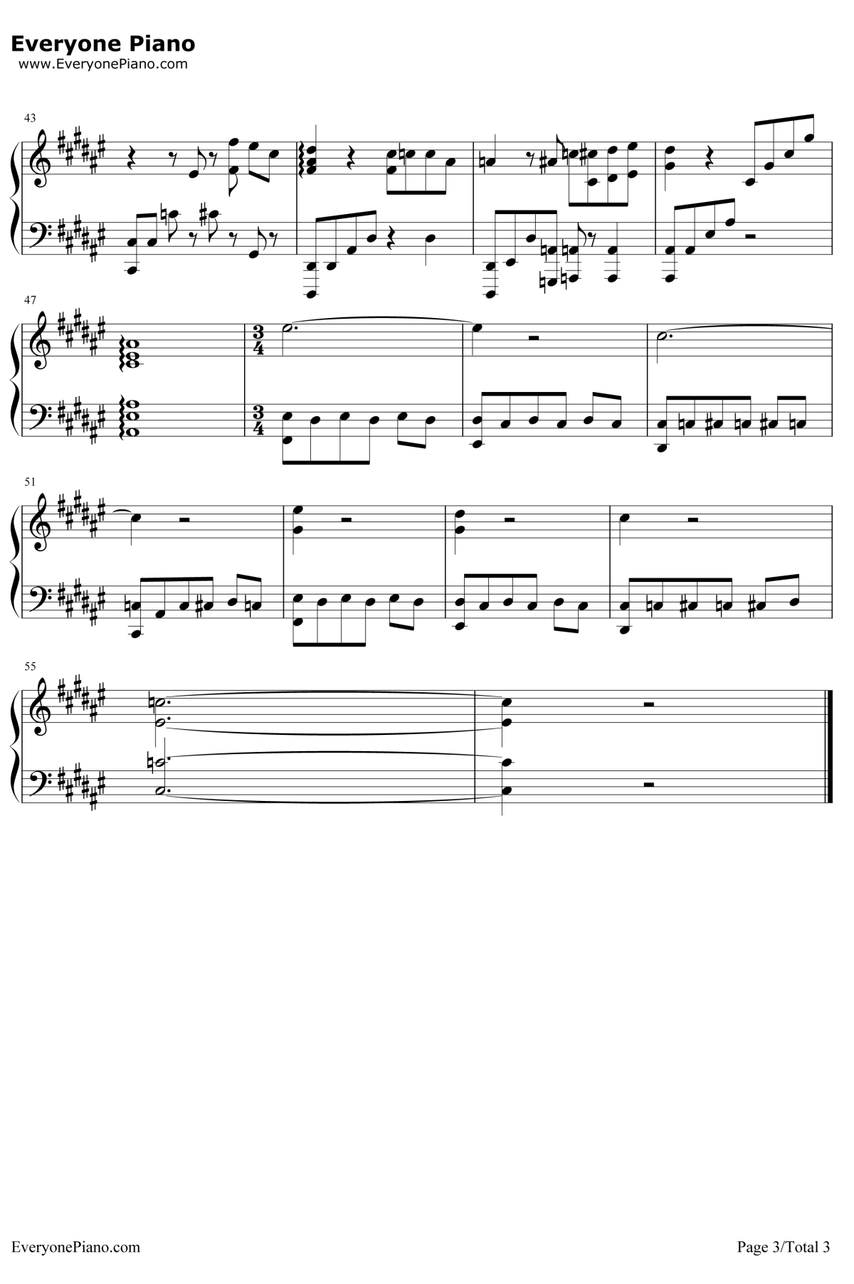 Goodbye World钢琴谱-JangYoung-gyu-釜山行插曲3