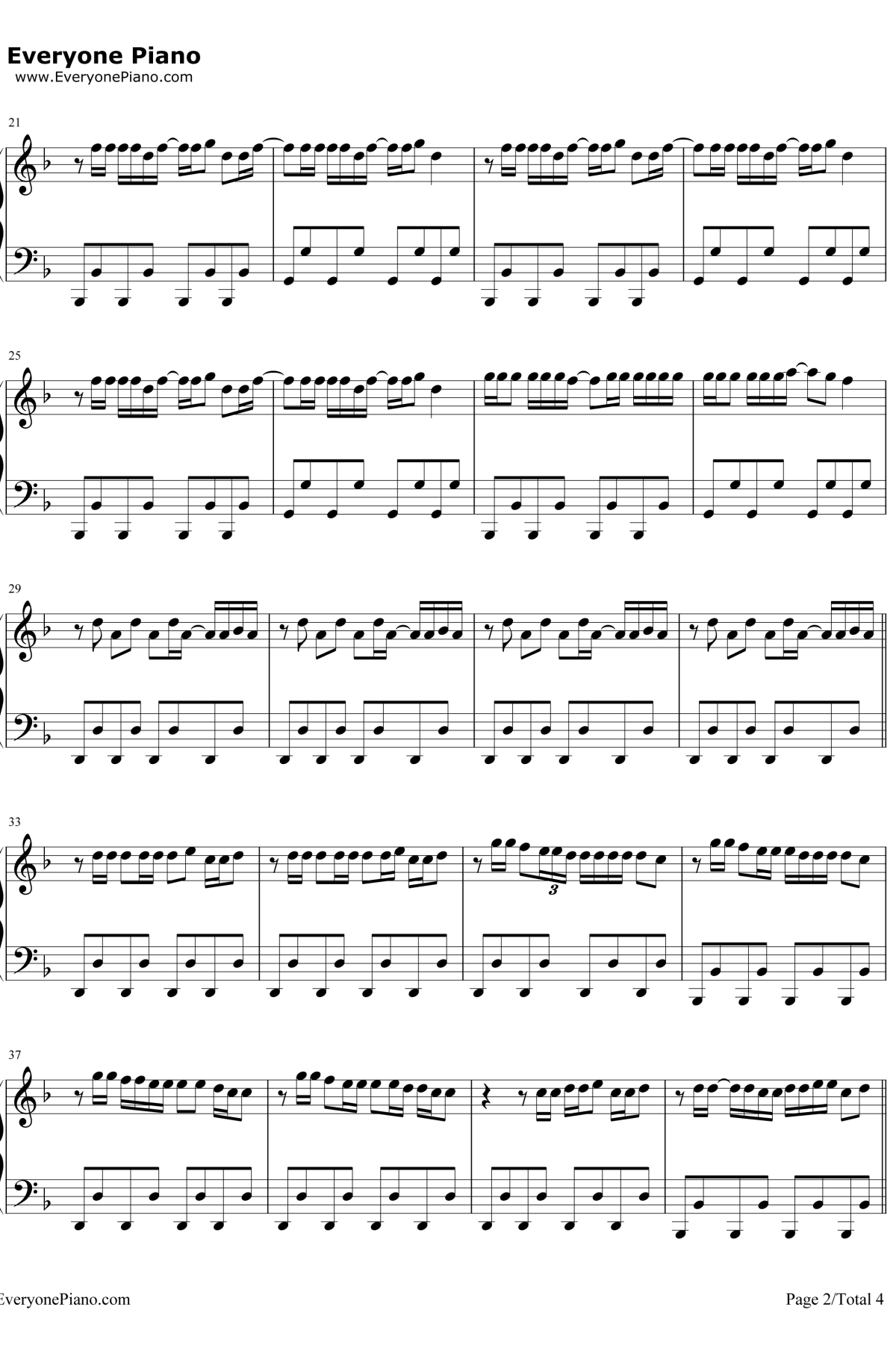 Crazyin Love钢琴谱-Beyoncé2