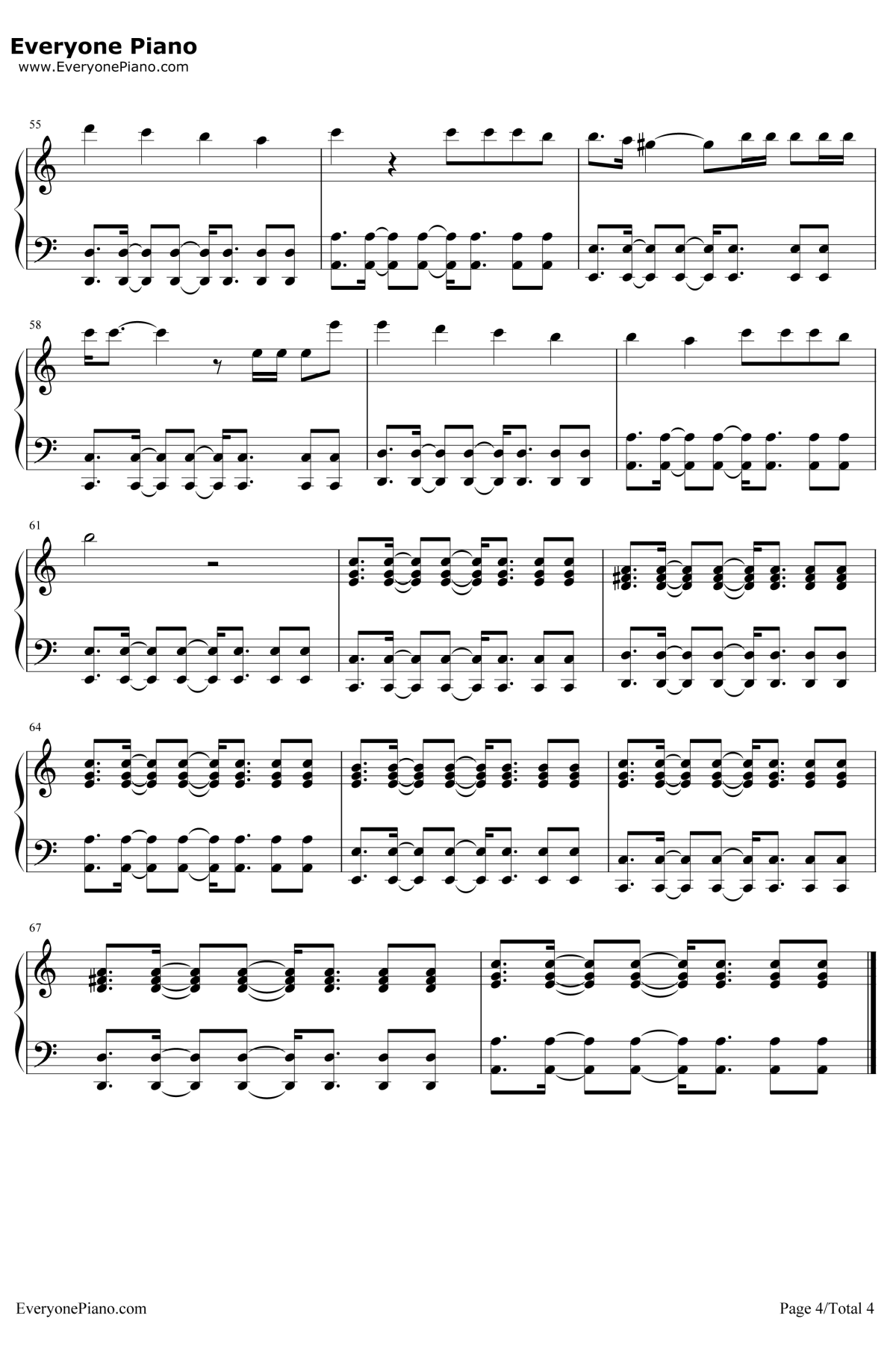 Legends Never Die钢琴谱-AgainsttheCurrent-英雄联盟全球总决赛主题曲4