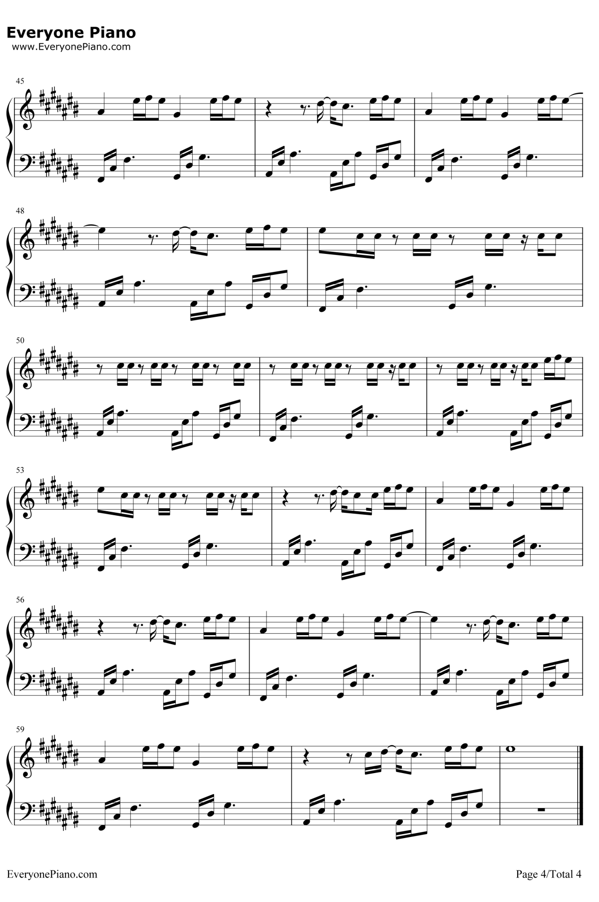 This Town钢琴谱-KygoSashaSloan4