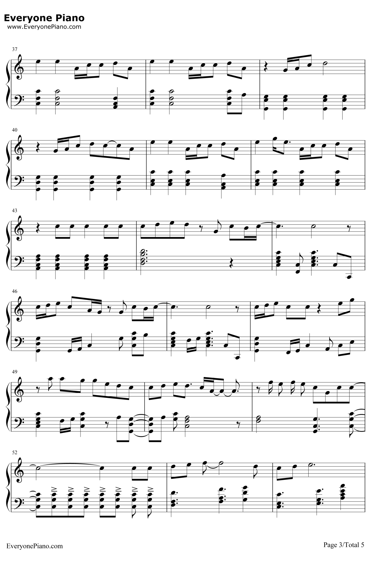 Its the Right Time钢琴谱-三浦大知-寄生兽ED3