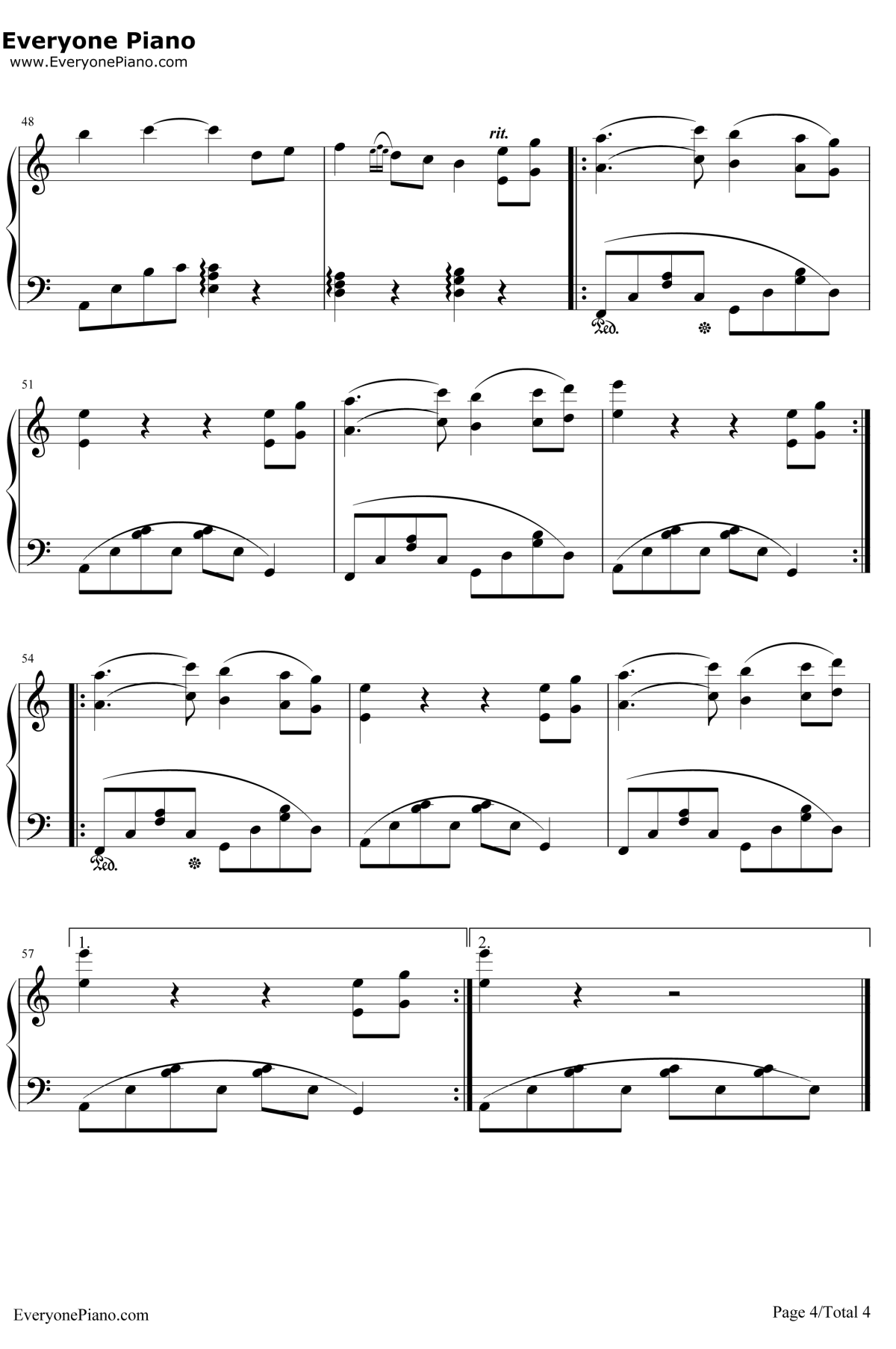 重回心灵花园钢琴谱-AndemundOrchestra-ReturningHeartGarden4