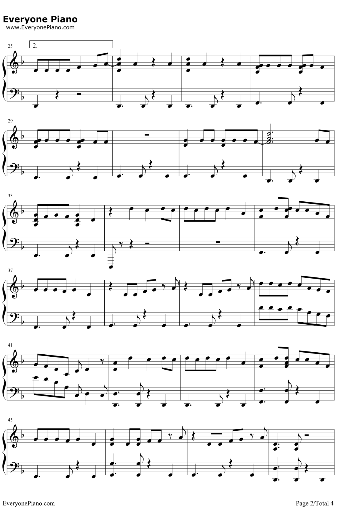 Feel It Still钢琴谱-Portugal.TheMan2