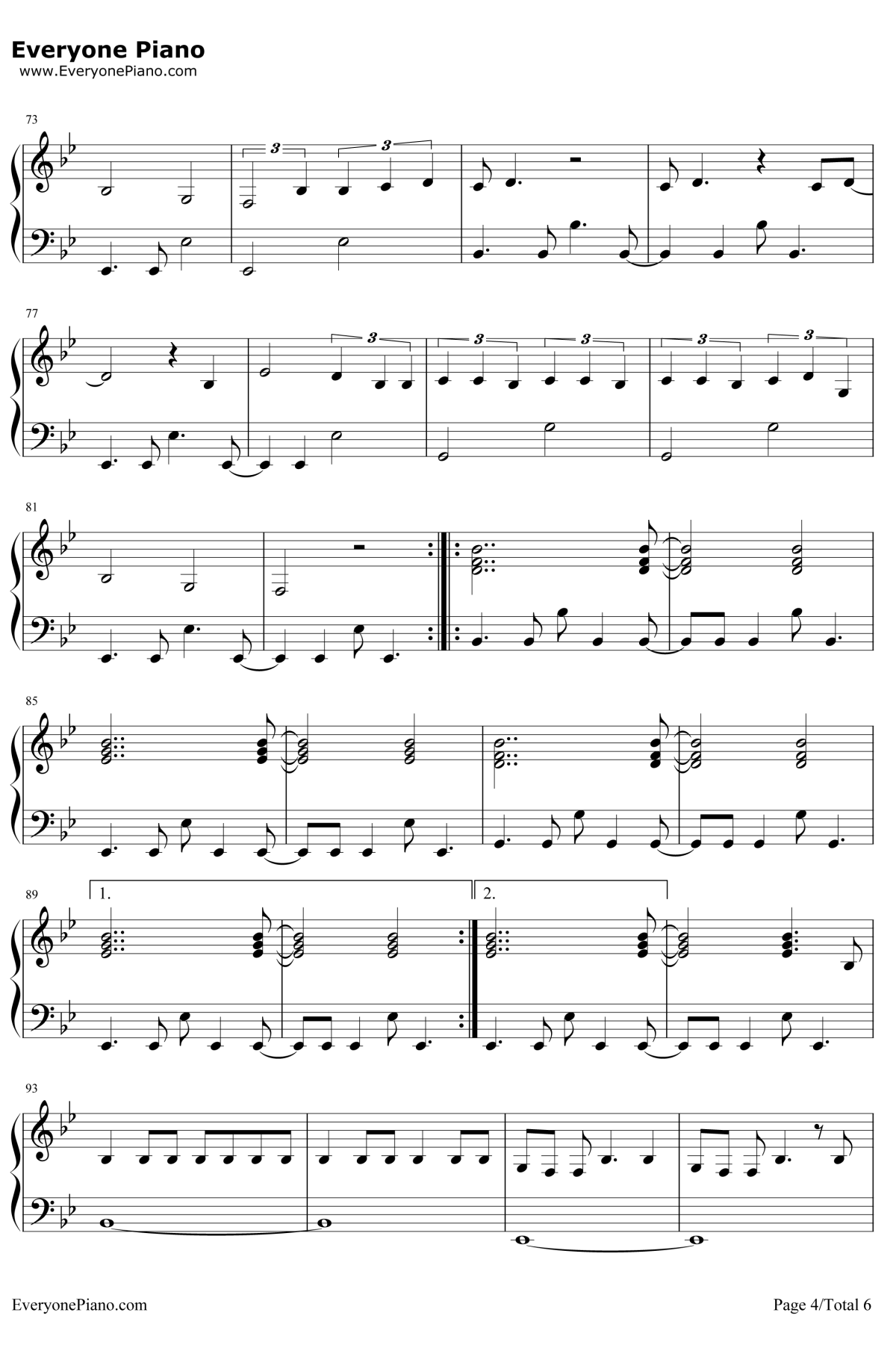 Hard Feelings Loveless钢琴谱-Lorde4