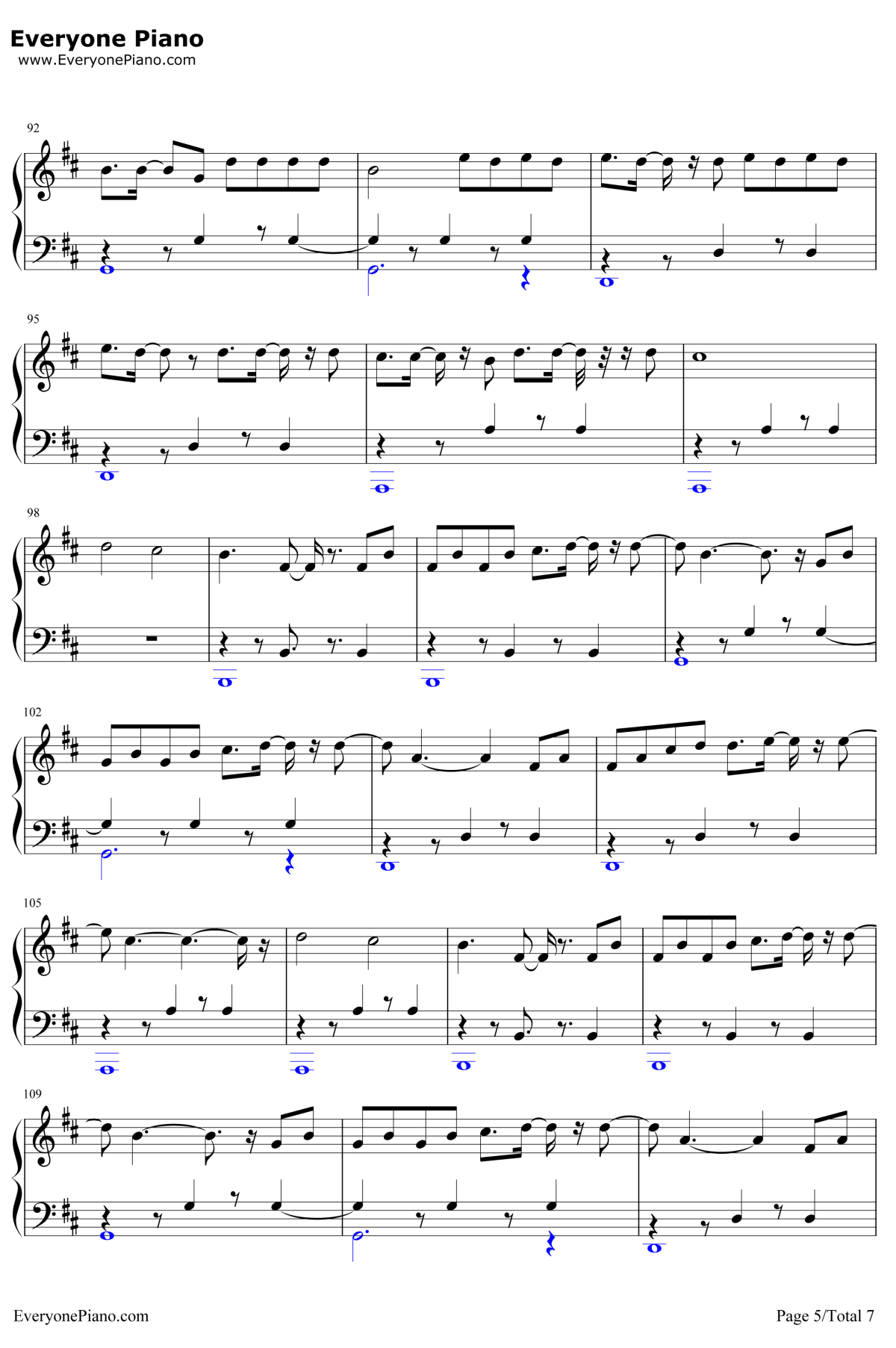 Despacito简单版钢琴谱 -LuisFonsi5