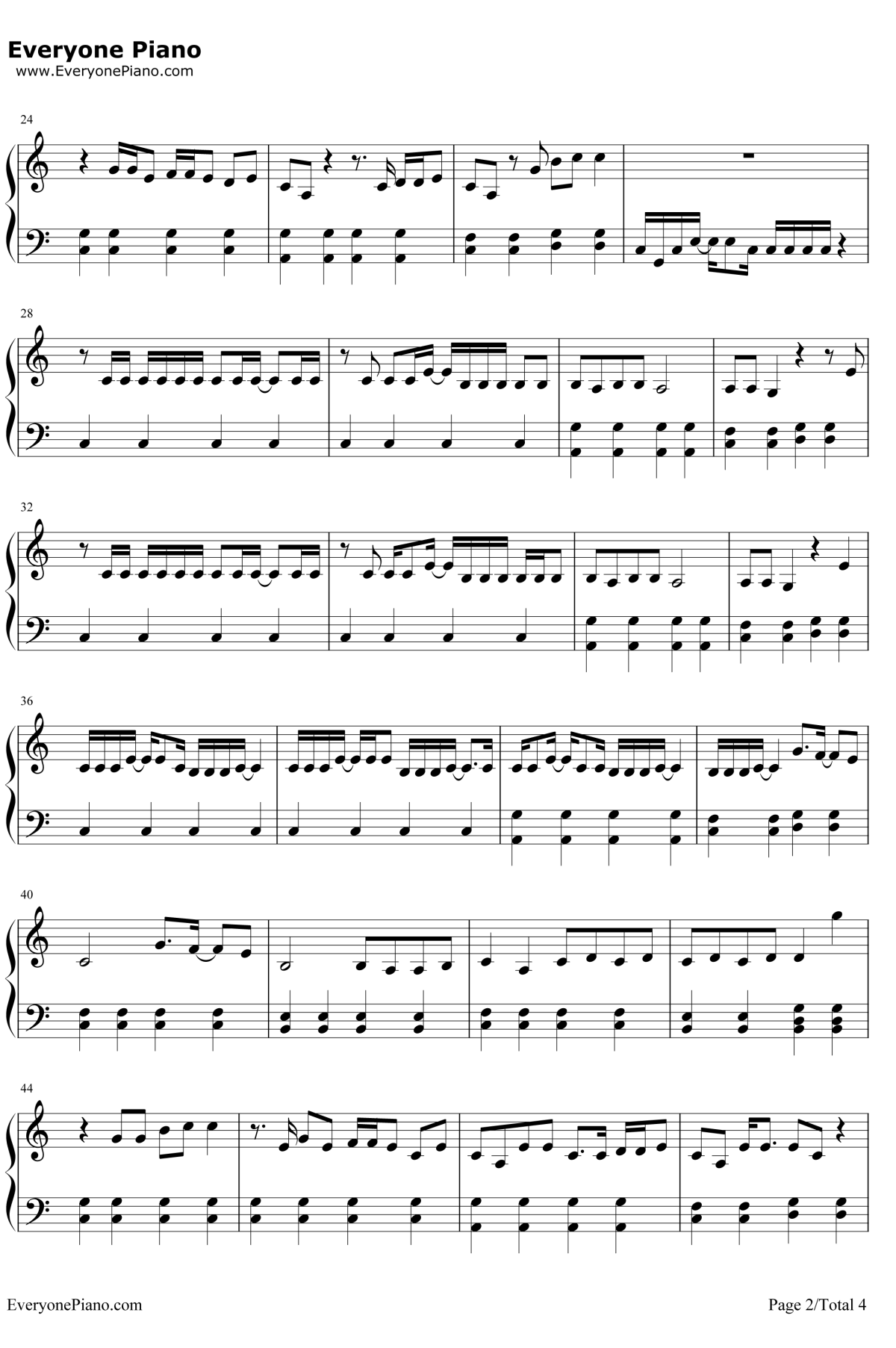 Gorgeous钢琴谱-TaylorSwift2