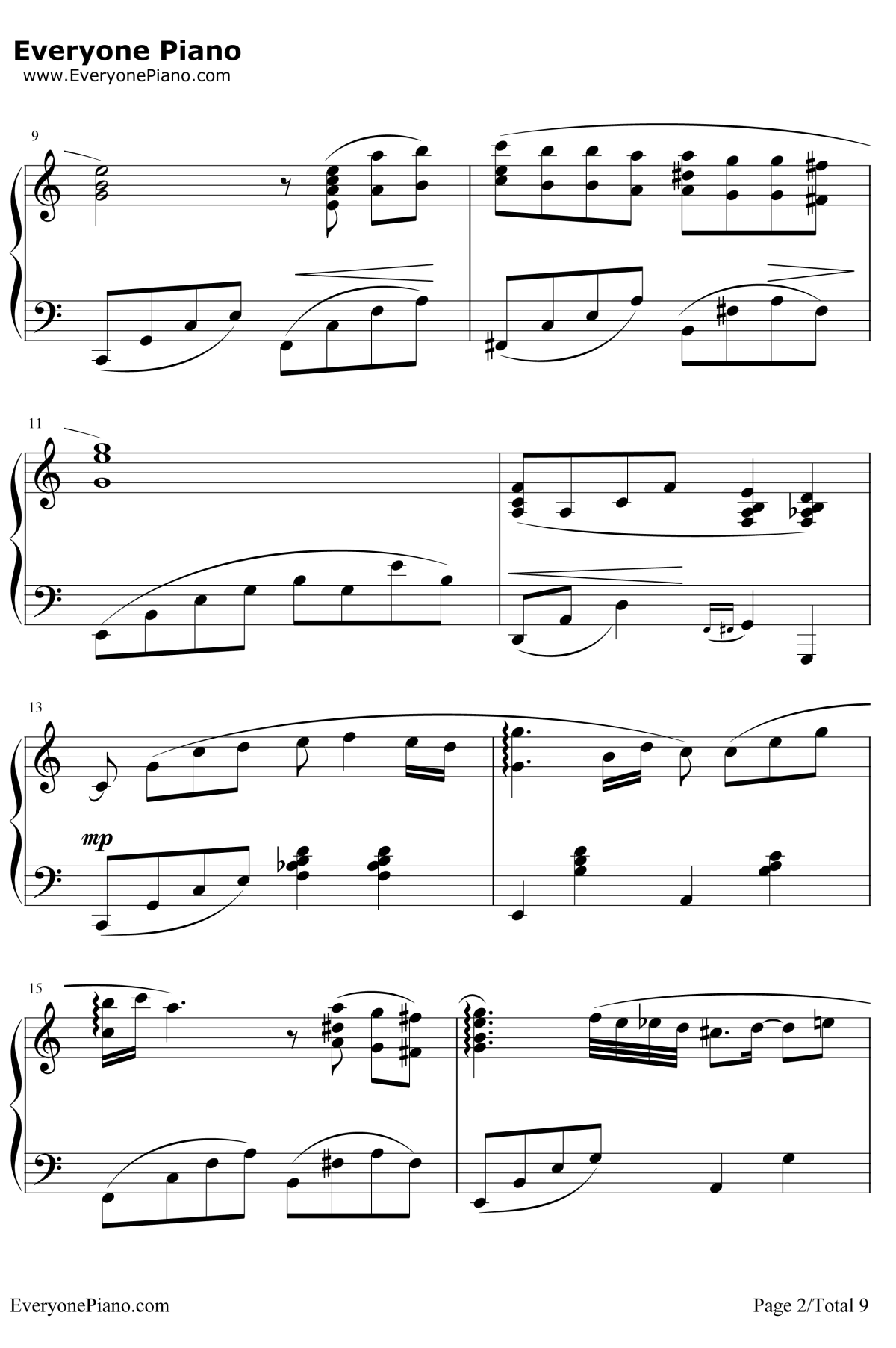 Friends钢琴谱 -久石让2