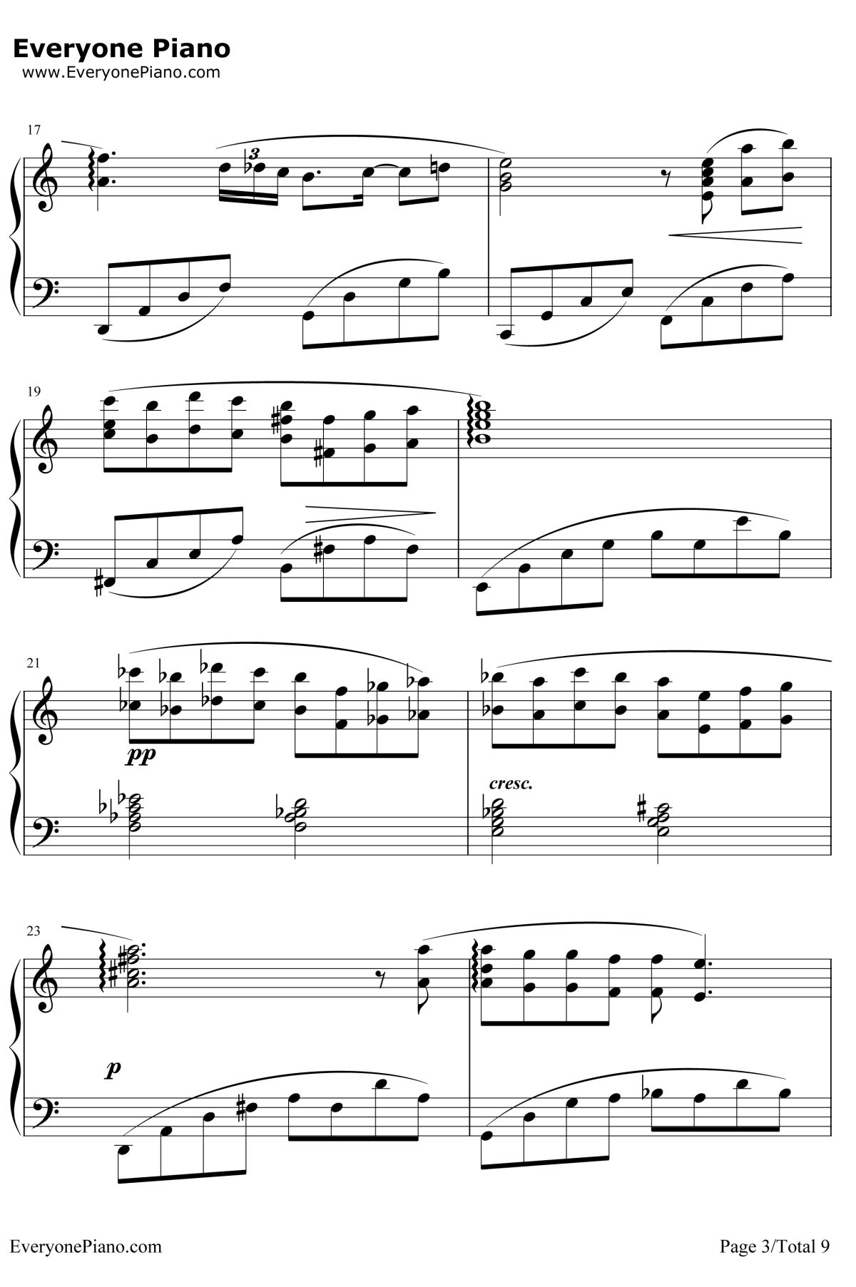 Friends钢琴谱 -久石让3