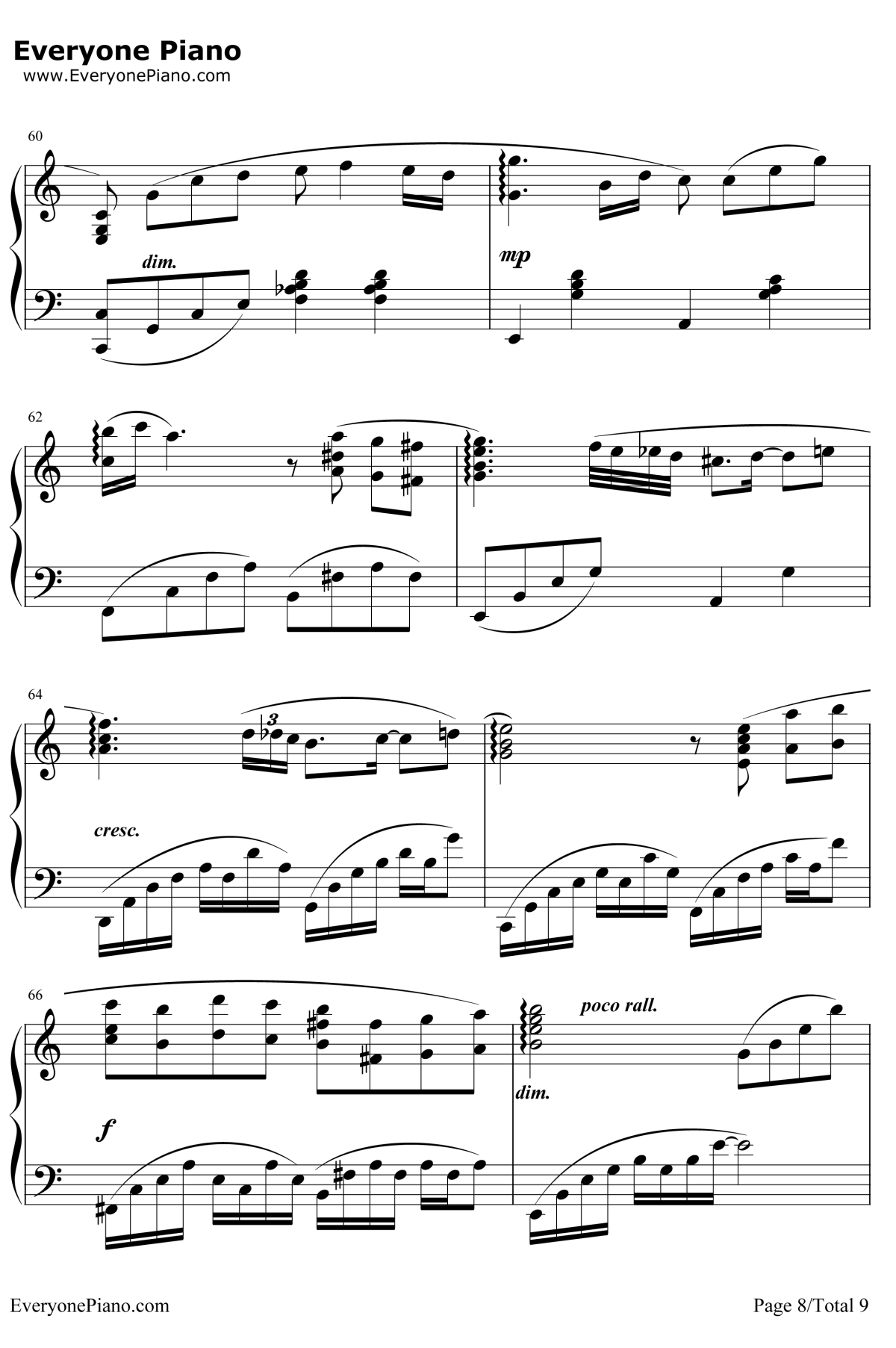 Friends钢琴谱 -久石让8