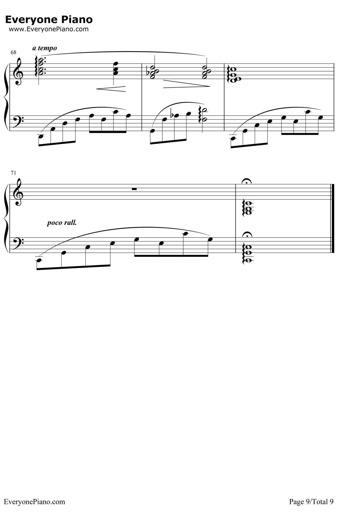 Friends钢琴谱 -久石让9