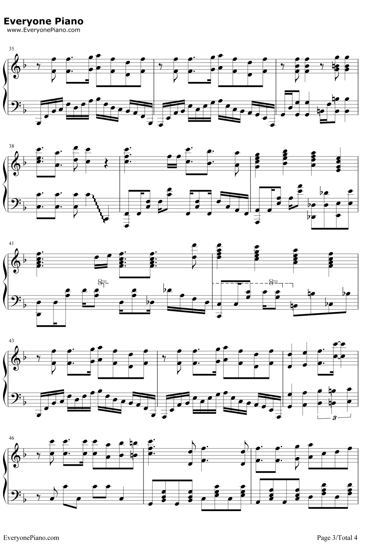 ぼなぺてぃーと♡S钢琴谱-Blend·A-调教咖啡厅OP3