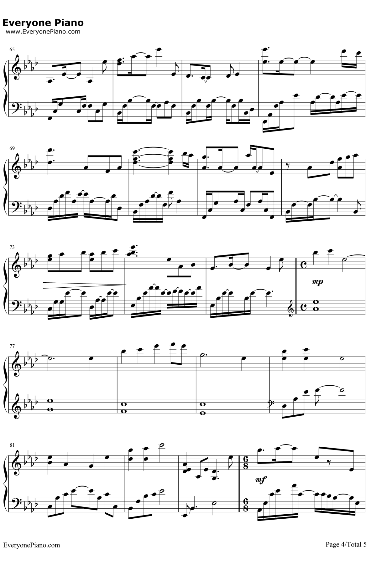 Ribbonized钢琴谱 -李闰珉4