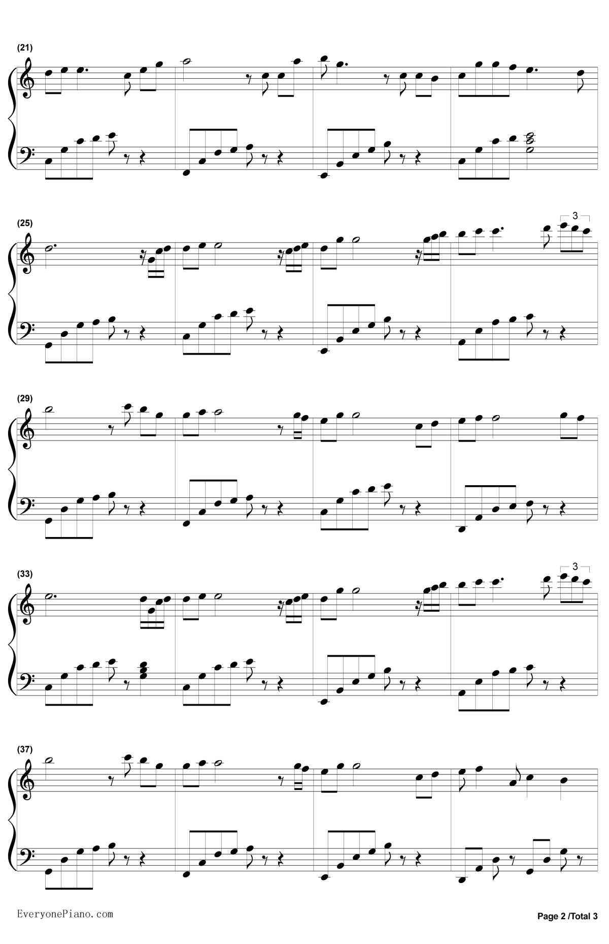 雨的印记钢琴谱-李闰珉YIRUMA-KisstheRain2